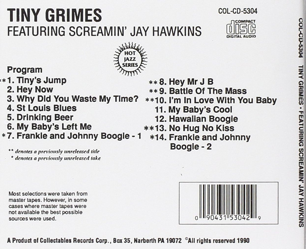 Tiny Grimes and His Rockin Highlanders Vol.1 image number 1