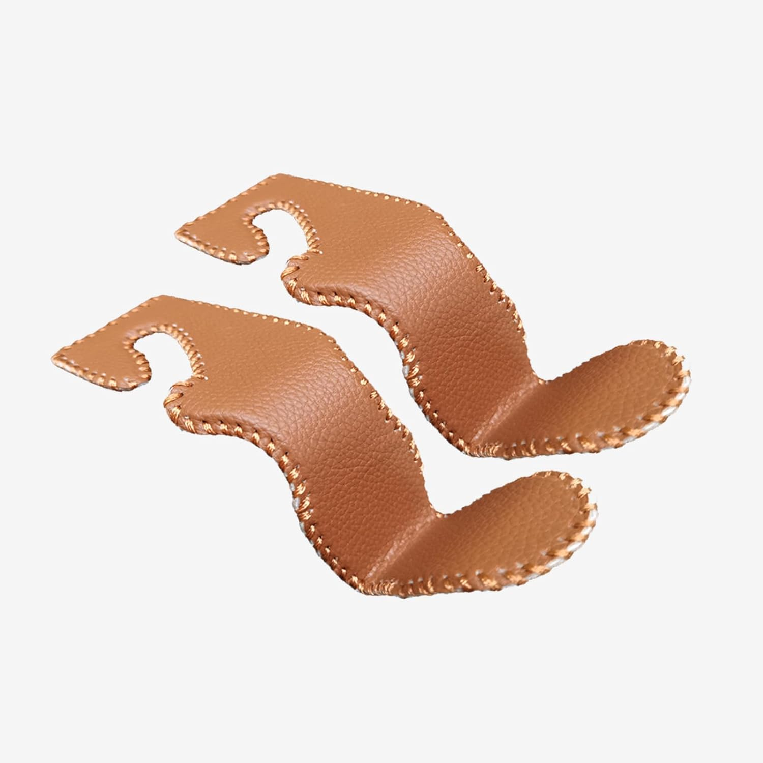 2Pcs Car Hooks Universal Back Seat Hanger Hooks,Black Leather