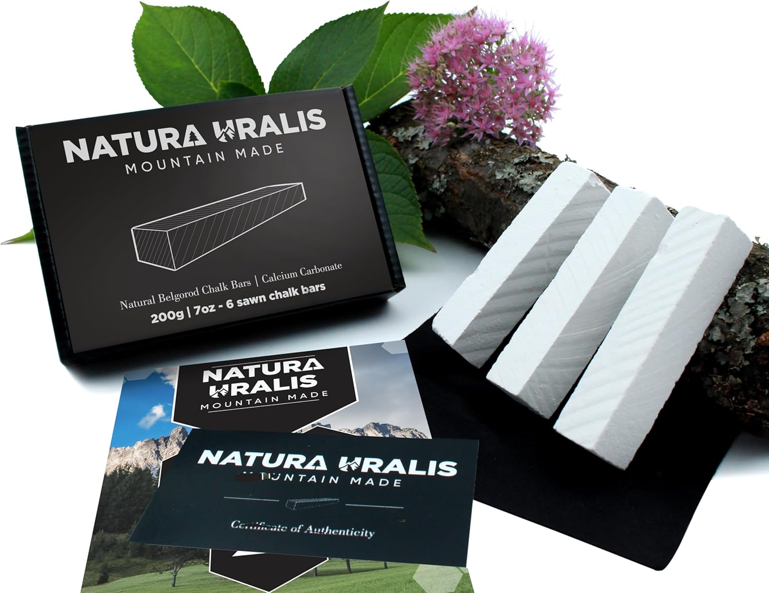 Premium Belgorod Sawn Chalk | 200G of White Chalk Bars - Amazing Crunch, Satisfying Earthy, Velvety and Firm Texture, ASMR Sensation, Natural Calcium Carbonate