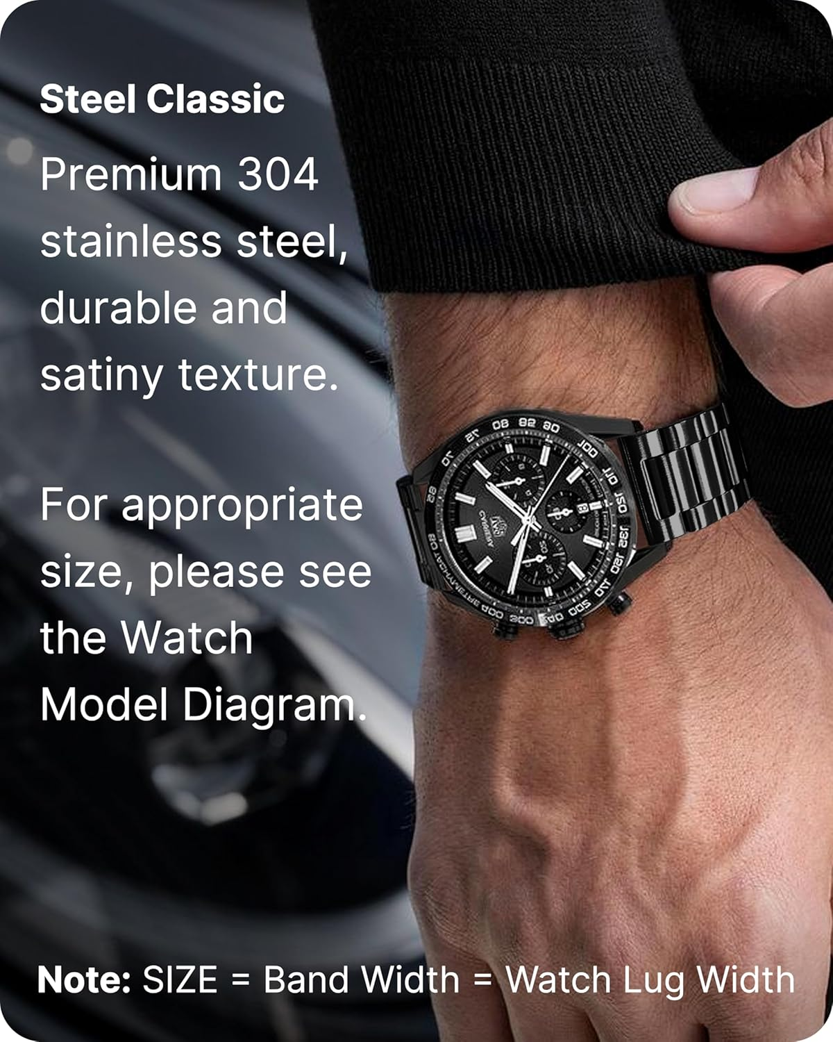 Fullmosa Quick Release Watch Strap, Stainless Steel Watch Band 16Mm, 18Mm, 20Mm, 22Mm or 24Mm image number 6