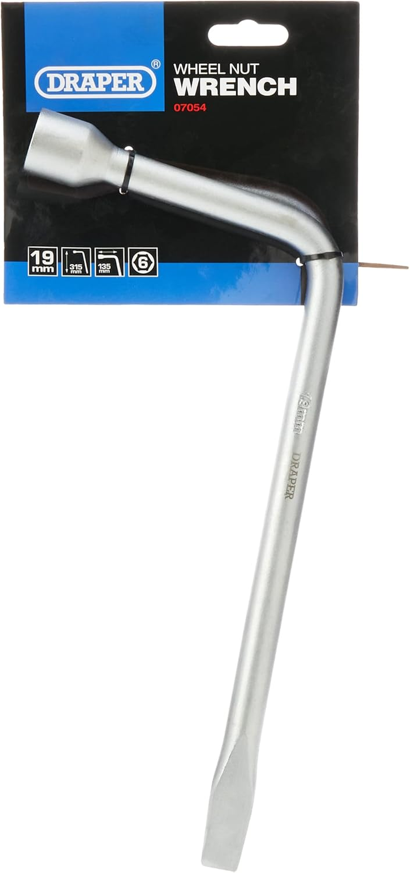 Draper 07054 Wheel Nut Wrench (19 Mm, 3/4 AF) image number 1