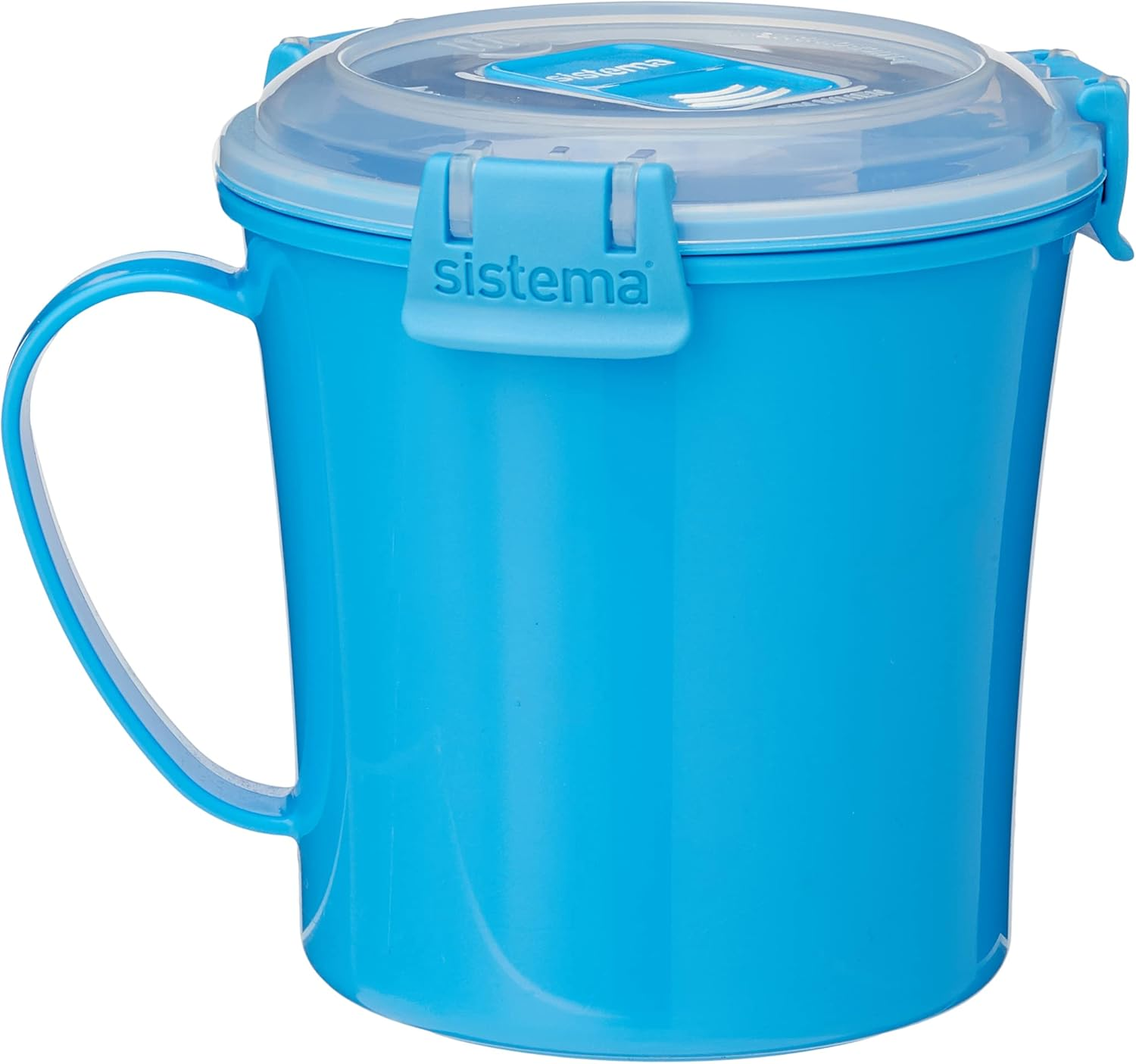 Sistema Microwave Soup Mug, Large | 900 Ml Microwave Food Container with Steam-Release Vent | Bpa-Free | Assorted Colours (Not Selectable)