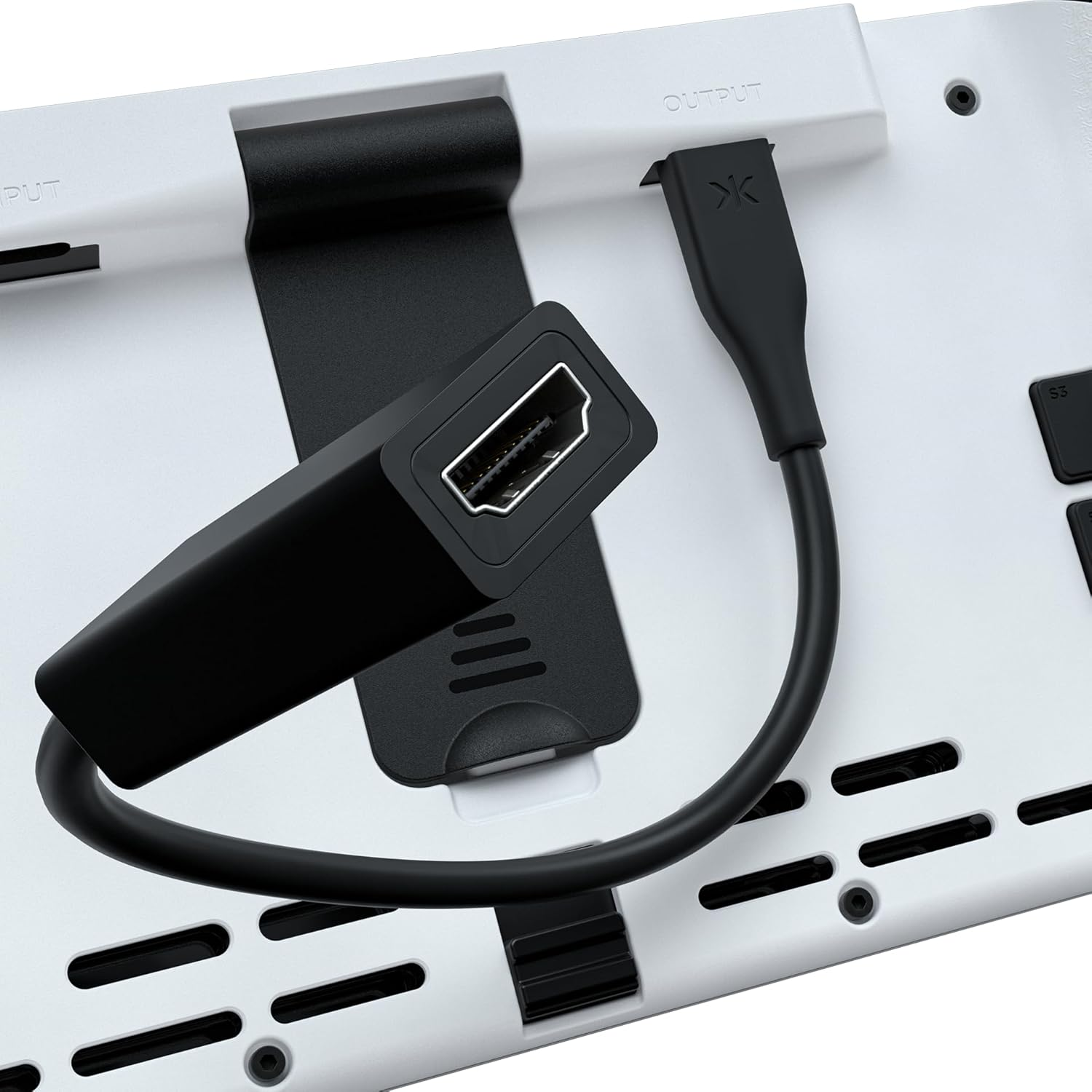 CRKD Nitro Deck+ Handheld Pro Controller for Nintendo Switch & OLED Model - TV Dockable - Programmable Sidekicks & Back Buttons - True Collection System (Clear White Edition)