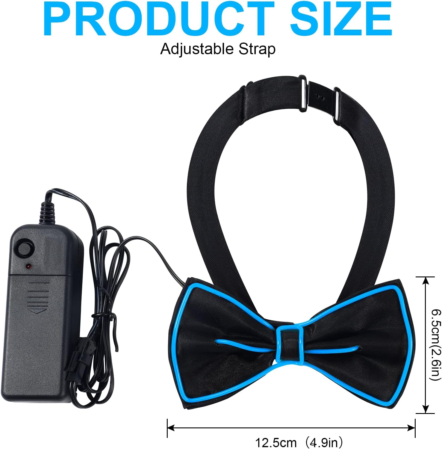 Ainiv Wireless Light up Glasses 3 Modes LED Luminous Glasses Glow in the Dark for Parties, DJ, EDM, Halloween, Christmas image number 6