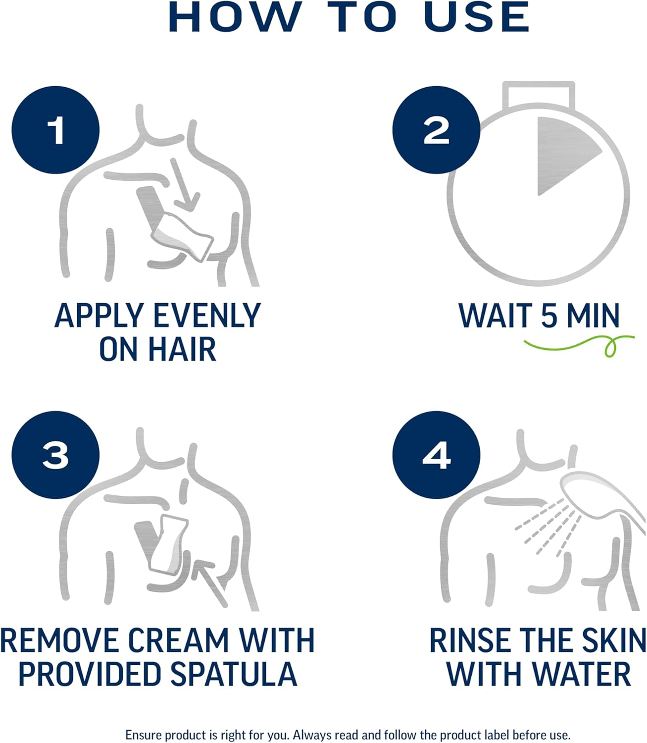 Veet Hair Removal Cream for Men, 5 Min Sensitive Skin, Hair Removal Gel for Body, Chest & Back, Dermatologically Tested, 13.5 FL OZ W/Spatula image number 1