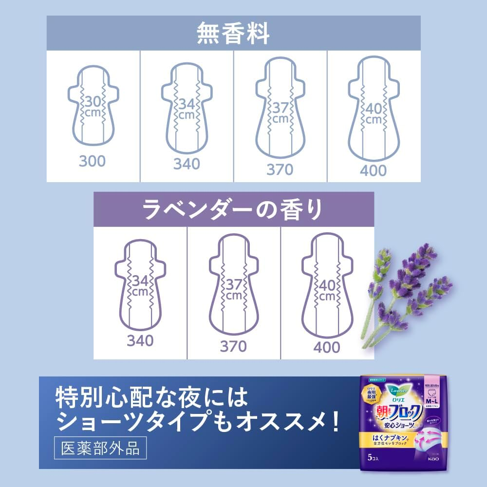 KAO Laurier Sanitary Napkin Super Guard Shorts Type 5 Piece 1 Count image number 5