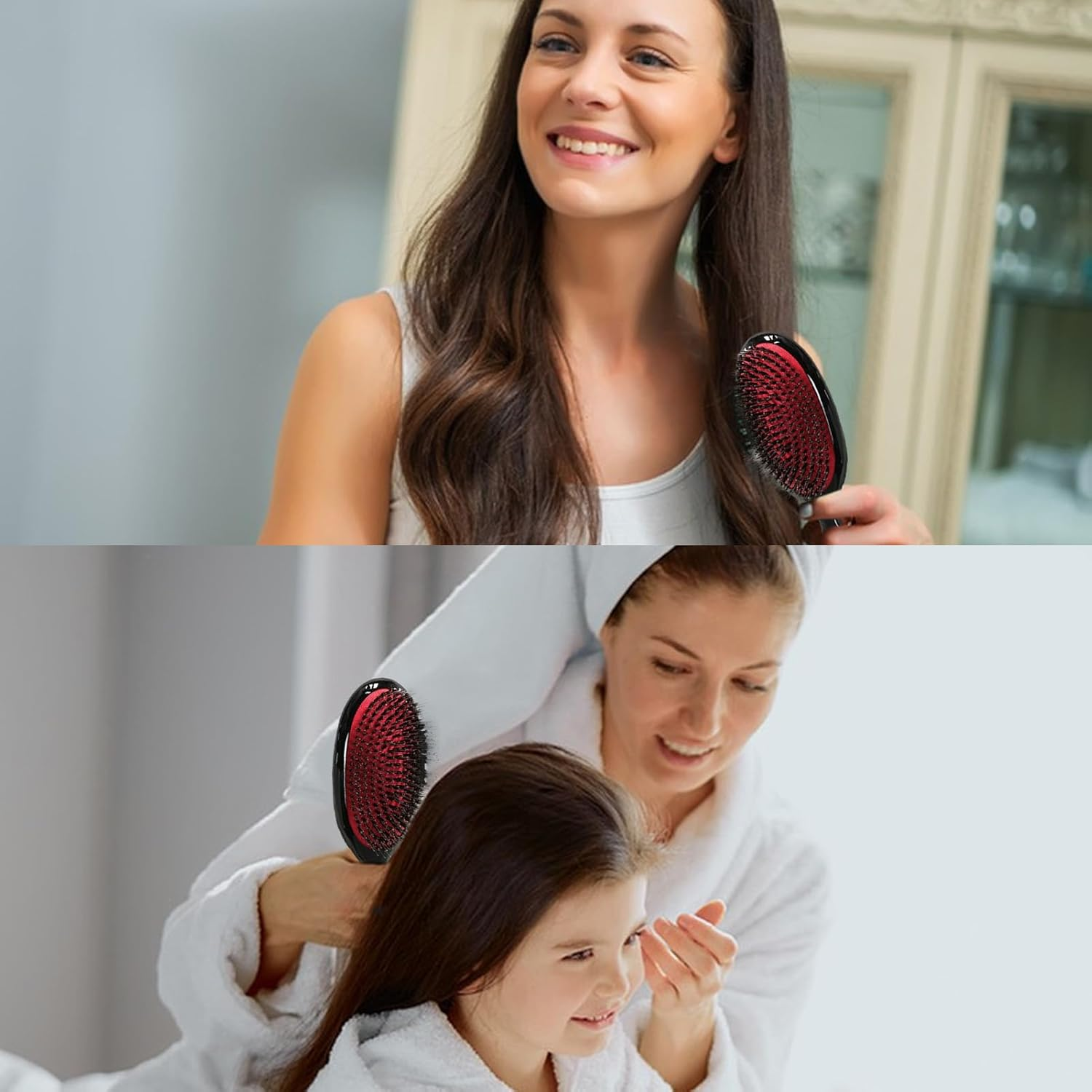 No Shampoo Hair Brush | Detangler Brush Hair Brush - No Shampoo Wet Hair Brush, Scalp Massage Detangler Brush for Curly, Straight & Natural Hair Zalhin image number 2