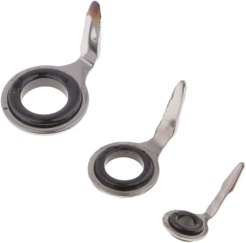 F Fityle 10Pcs Fishing Rod Guides Eye Ring Rod Repair Kit 2Mm, 3Mm, 4Mm, 4.5Mm, 5Mm image number 3