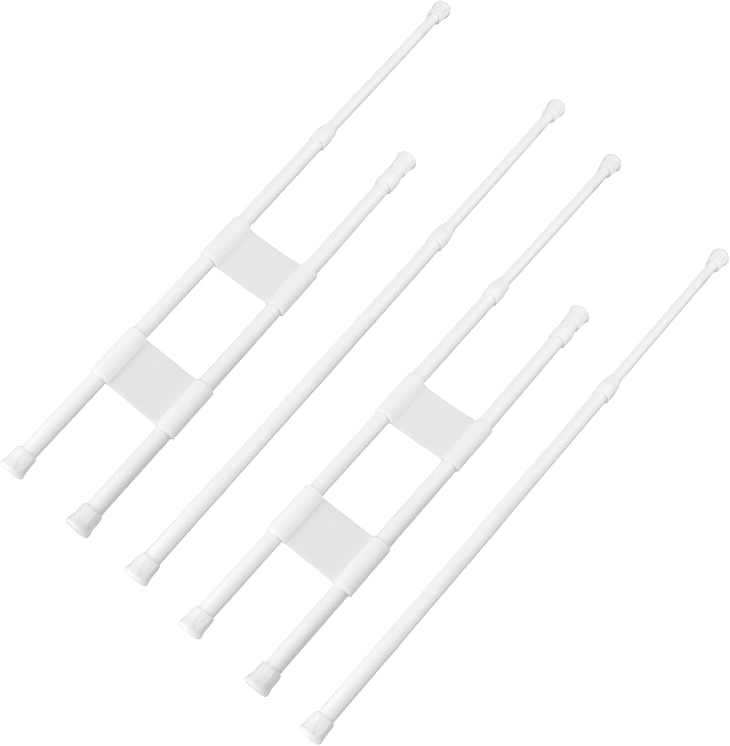 4Pcs RV Refrigerator Bars, 15.8-27.6 Inch Adjustable RV Fridge Tension Bars Tension Rods Extendable RV Fridge Brace for Fixing Food Drinks RV Refrigerator Accessories (2 Double Bars, 2 Single Bars) image number 1