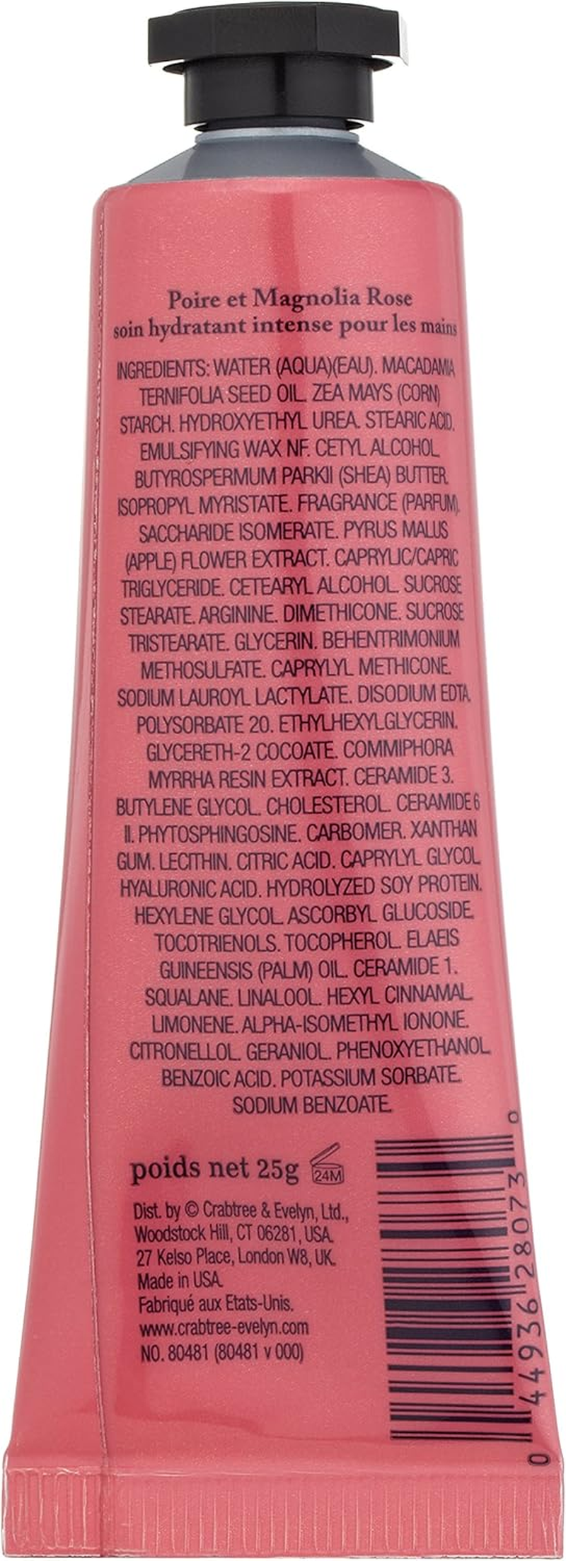 Crabtree & Evelyn Pear and Pink Magnolia Hand Therapy Cream, 25G (80481)