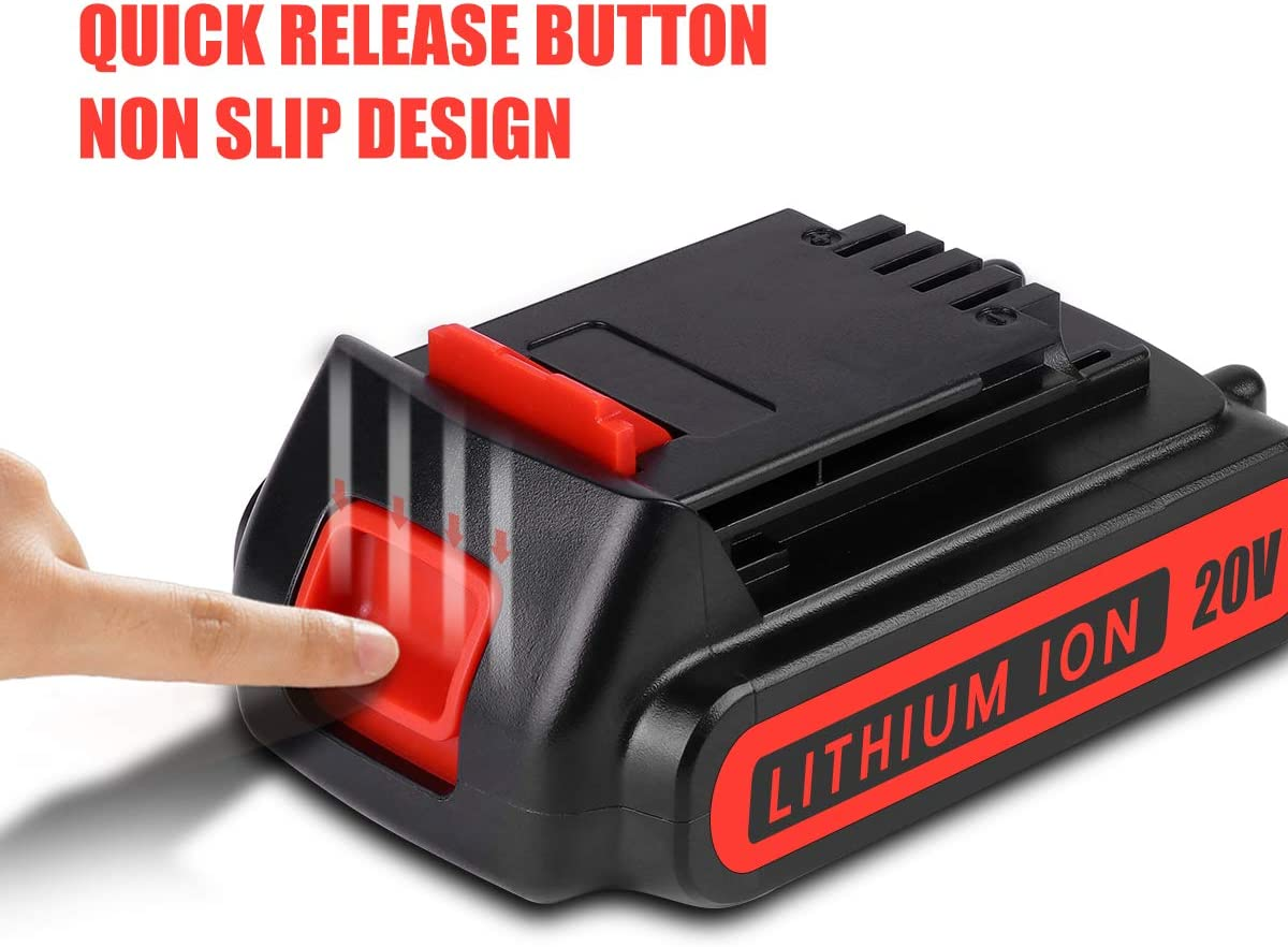 Geelink BL2018-XE 20V 3.0Ah Battery Replacement for Black and Decker 18V Lithium-Ion Battery 1518-XJ LBXR20 LBXR2020 LB20 BL2018 LST201 LBX20 LSW20 BL4018XE LB2X4020 image number 2