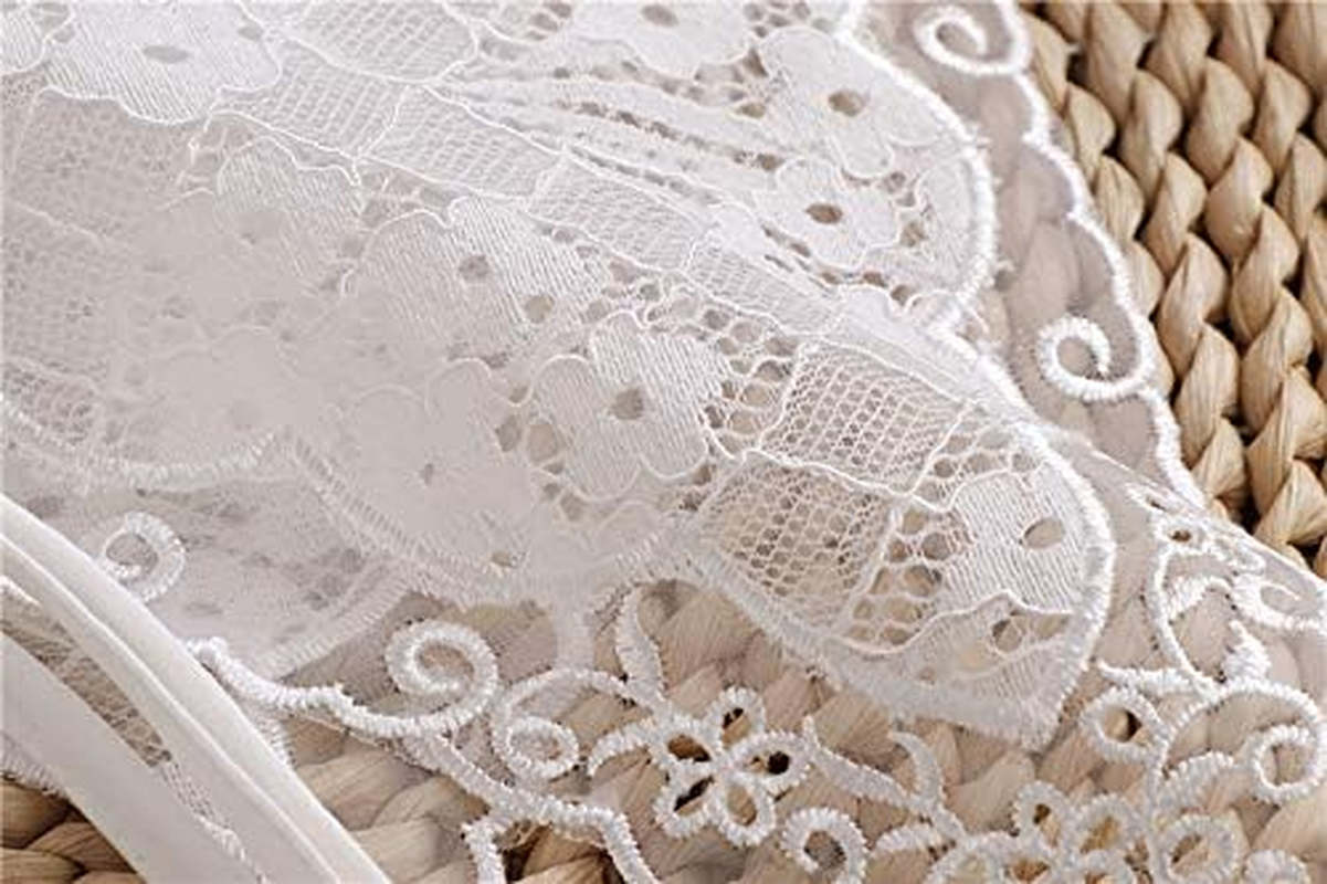 Women'S Lace Neck Ruff Collar Mini Cape Lace Lace Shawl image number 4