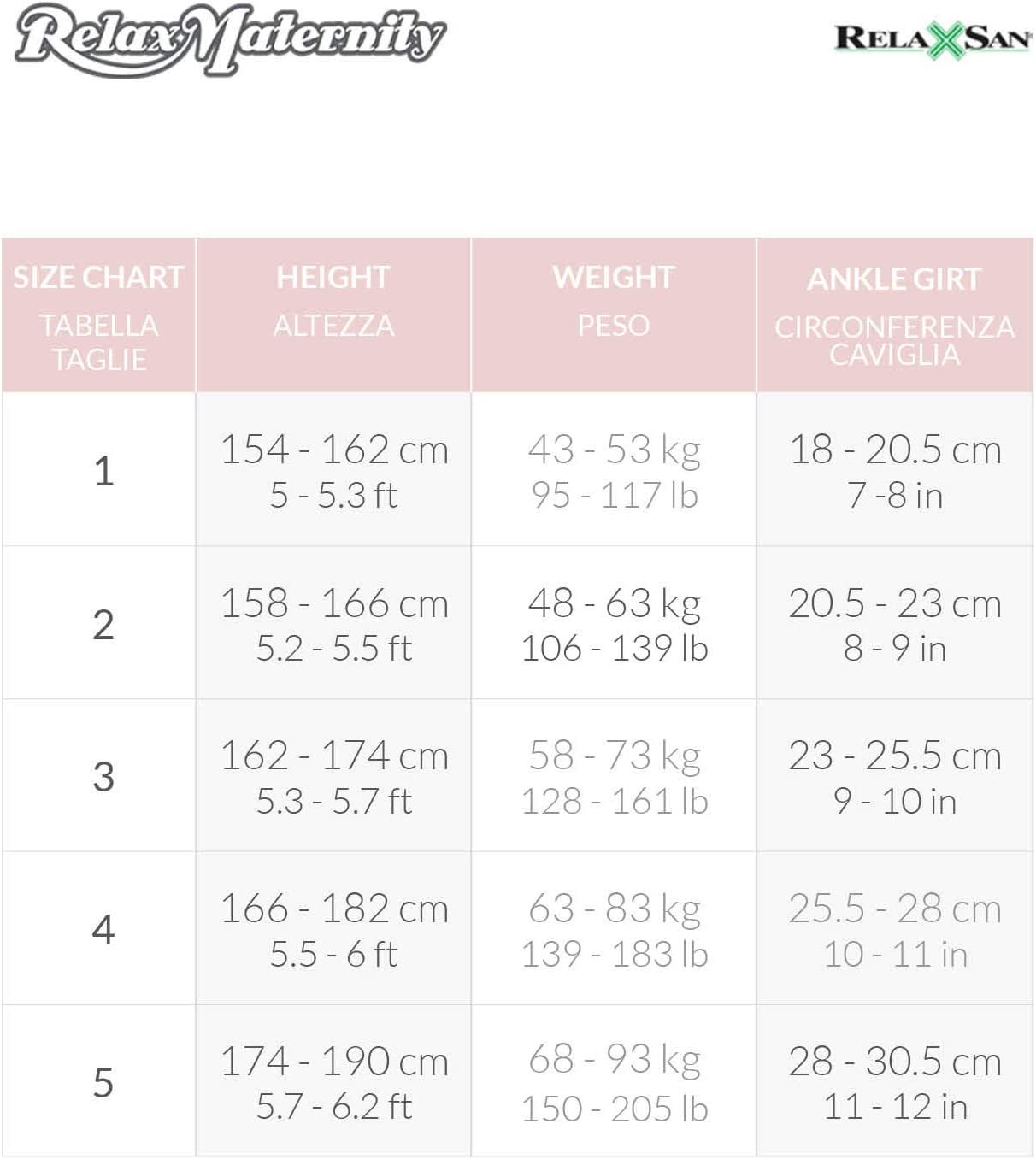 Relaxmaternity 791 (Beige, Tg.4) Graduated Compression Maternity Tights 12-17 Mmhg 70 Denier image number 2