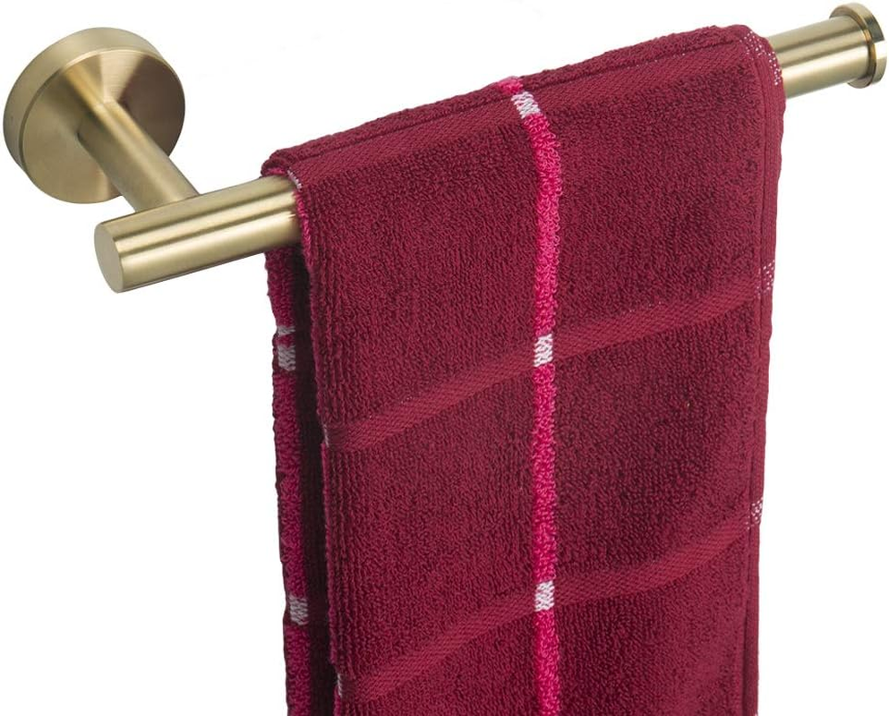 Tocten Hand Towel Holder/Towel Ring - Thicken SUS304 Stainless Steel Bathroom Hand Towel Bar, 9Inch Heavy Duty Wall Mounted Towel Rack Hanger (Polished Chrome)