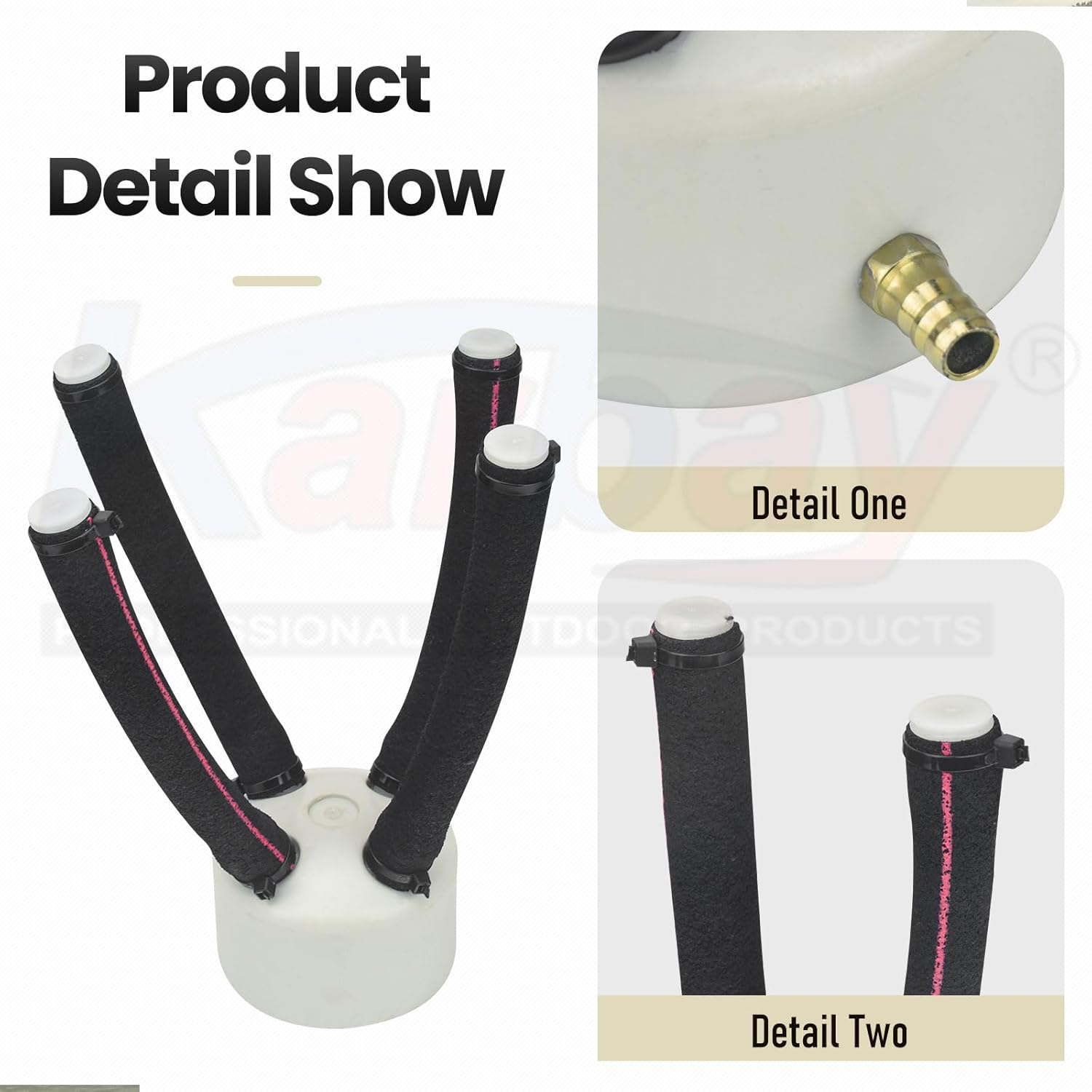 Large Diffuser for Outdoor Bubbling - High Efficiency Sinking Pond Aquatic Aerators and Deicer for Improved Filtration - Fish Part Essential for Healthy Aquatic Environment - Reduces Scum image number 1