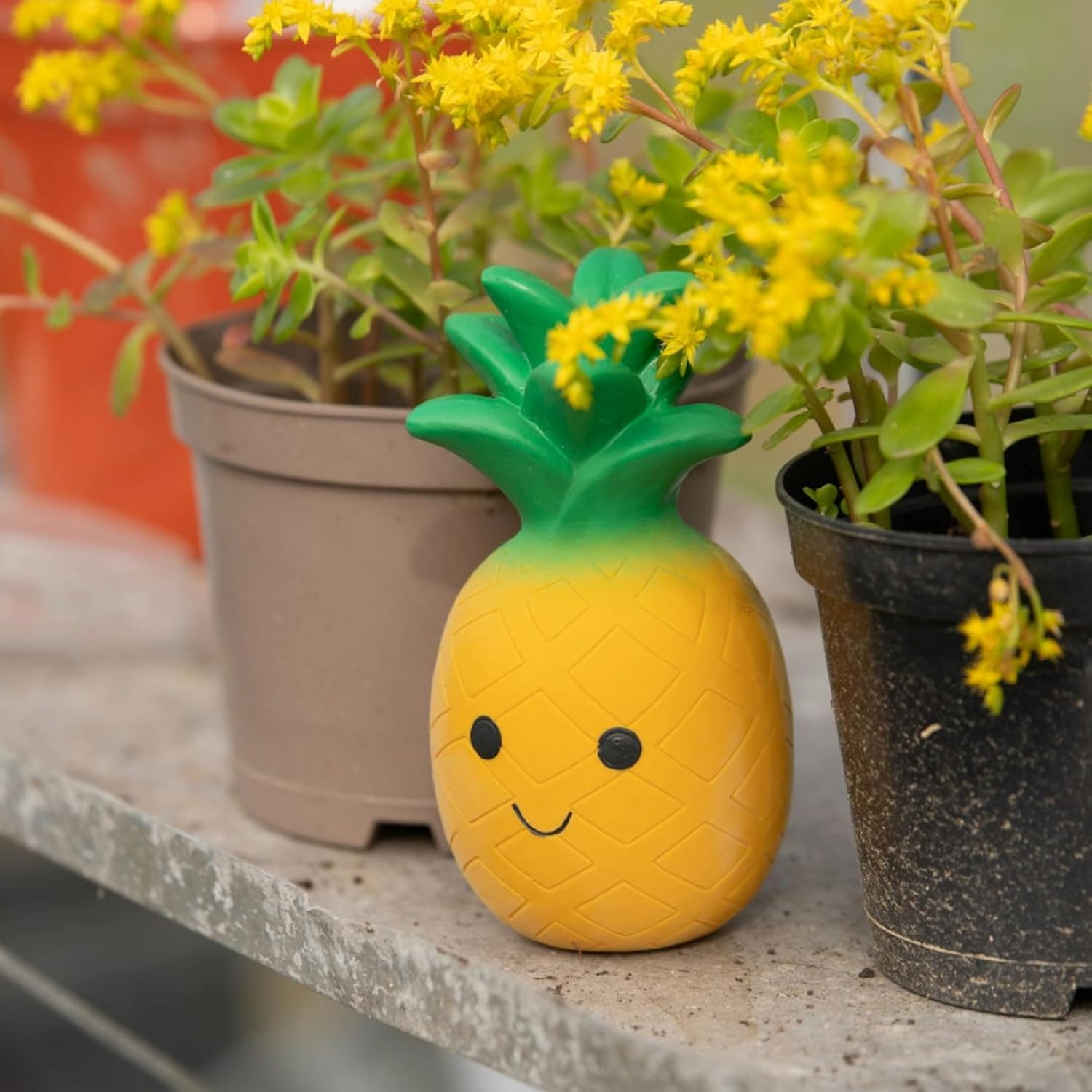 Petface Latex Chew Toy Pineapple Soft Large image number 2