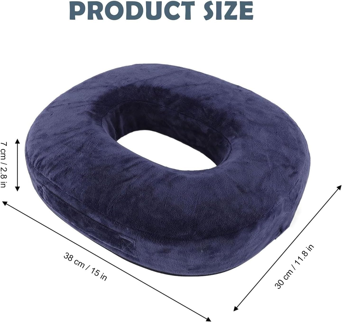 Memory Foam Seat Cushion, Donut Cushion for Hemorrhoid & Coccyx Pain Relief, Postpartum & Pregnancy Support, Car & Office Chair Cushion for Pressure Relief image number 6