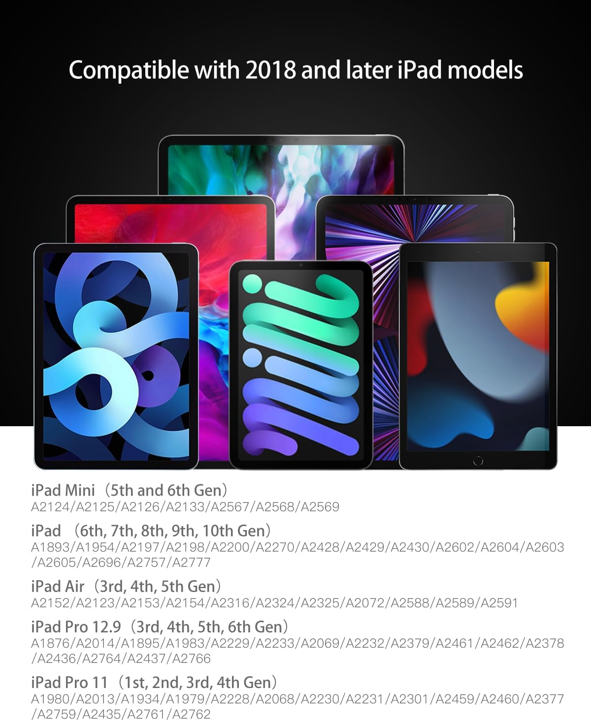 Stylus Apple Pencil for Ipad (2024-2018) with Palm Rejection, KINGONE Ipad Pencil 4Th Compatible with Apple Ipad 10Th/9Th/8Th/7Th/6Th, Ipad Air 5Th/4Th/3Rd, Ipad Pro 11"/12.9 ", Ipad Mini 6Th/5Th Gen image number 4