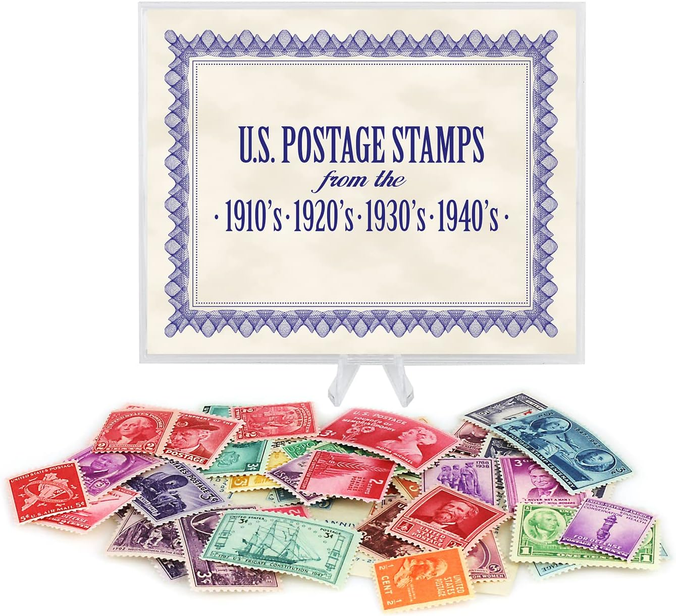 American Coin Treasures 40 U.S. Postage Stamps from the 1910'S 1920'S 1930'S and 1940'S