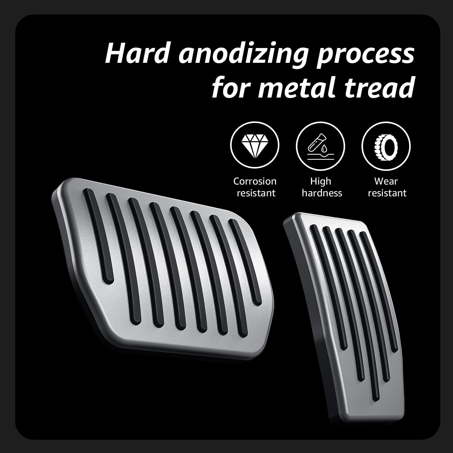 Topfit for Tesla 20212022 2023 2024 Model Y Model 3 Performance Pedal Pads Cover Foot Aluminum Non-Slip Pedals Accessories image number 6