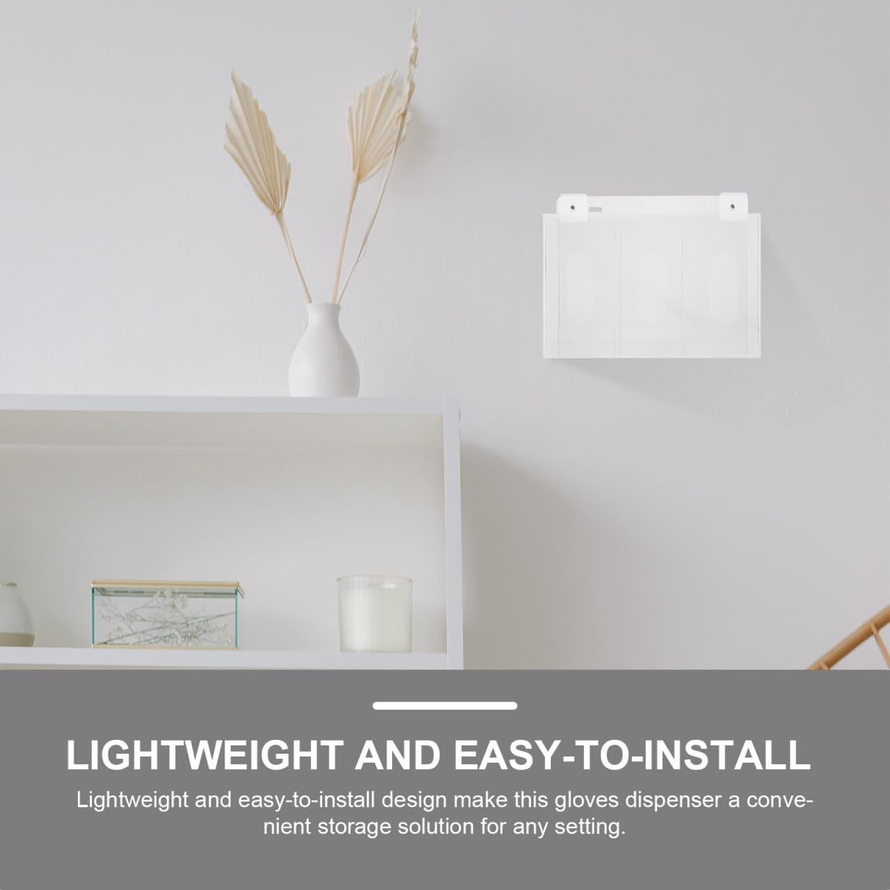 Iplusmile Wall Mount Glove Dispenser 3-Compartment Acrylic Storage Box for Gloves and Clear Organizer for Laboratory and Use image number 5