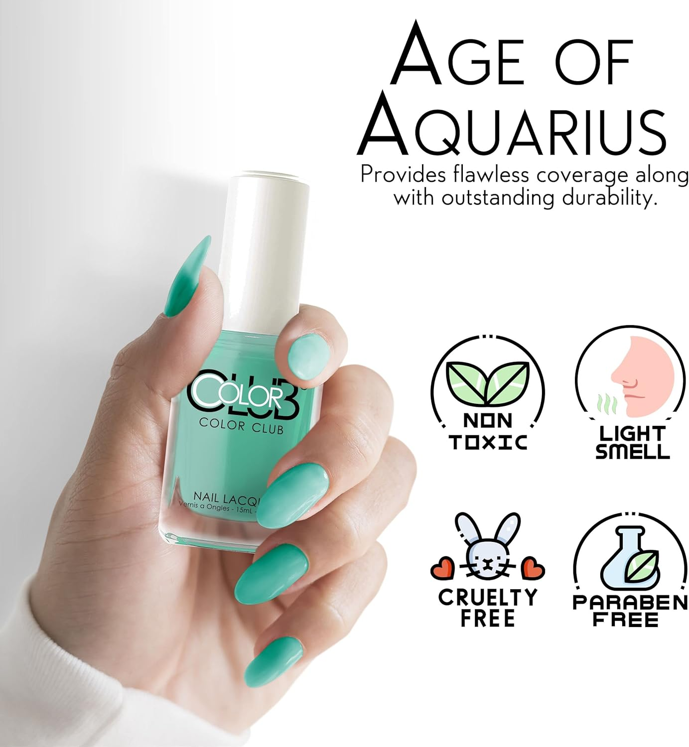 Color Club Nail Lacquer/Polish - Age of Aquarius (15Ml) image number 4