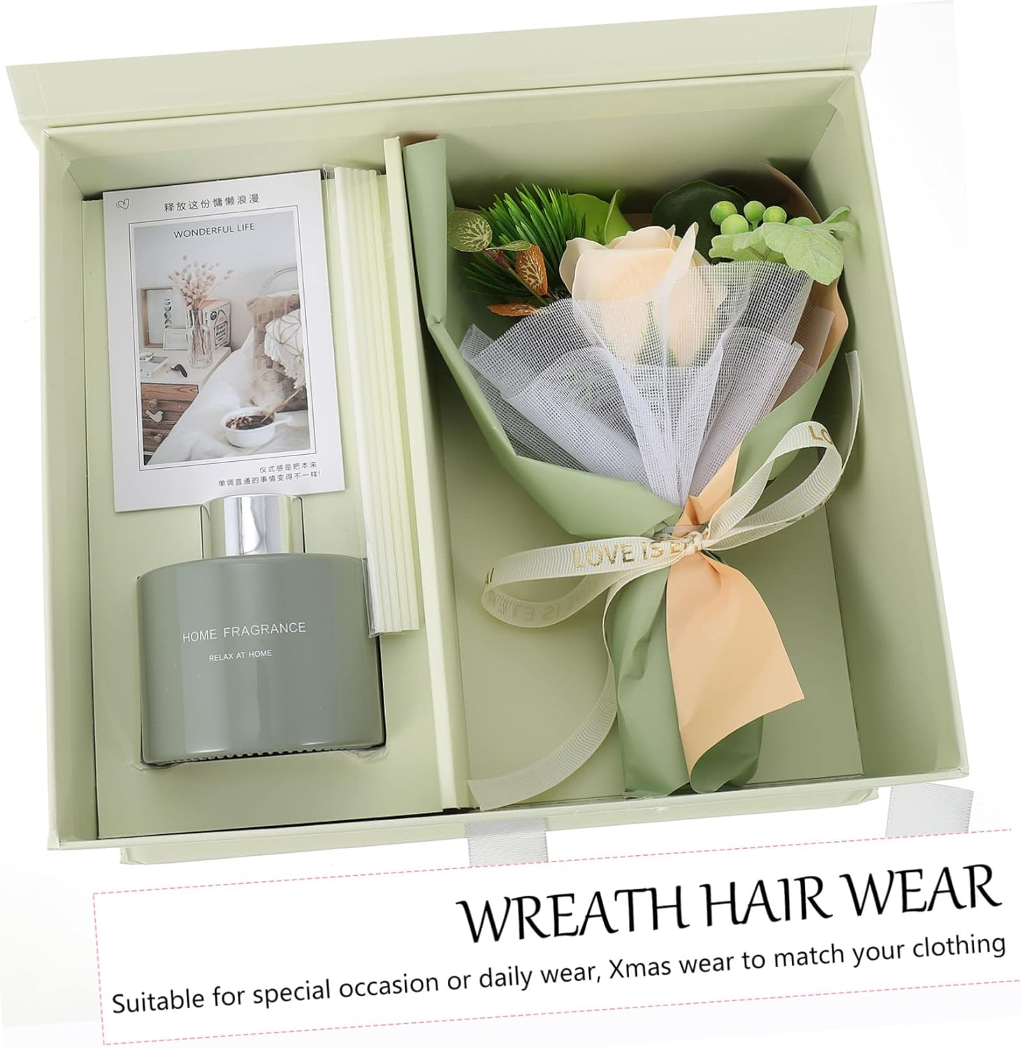 FOYTOKI Floral Soap Flower Box for Women Bath Decorative Soap Flower Box for Valentine'S Day image number 3