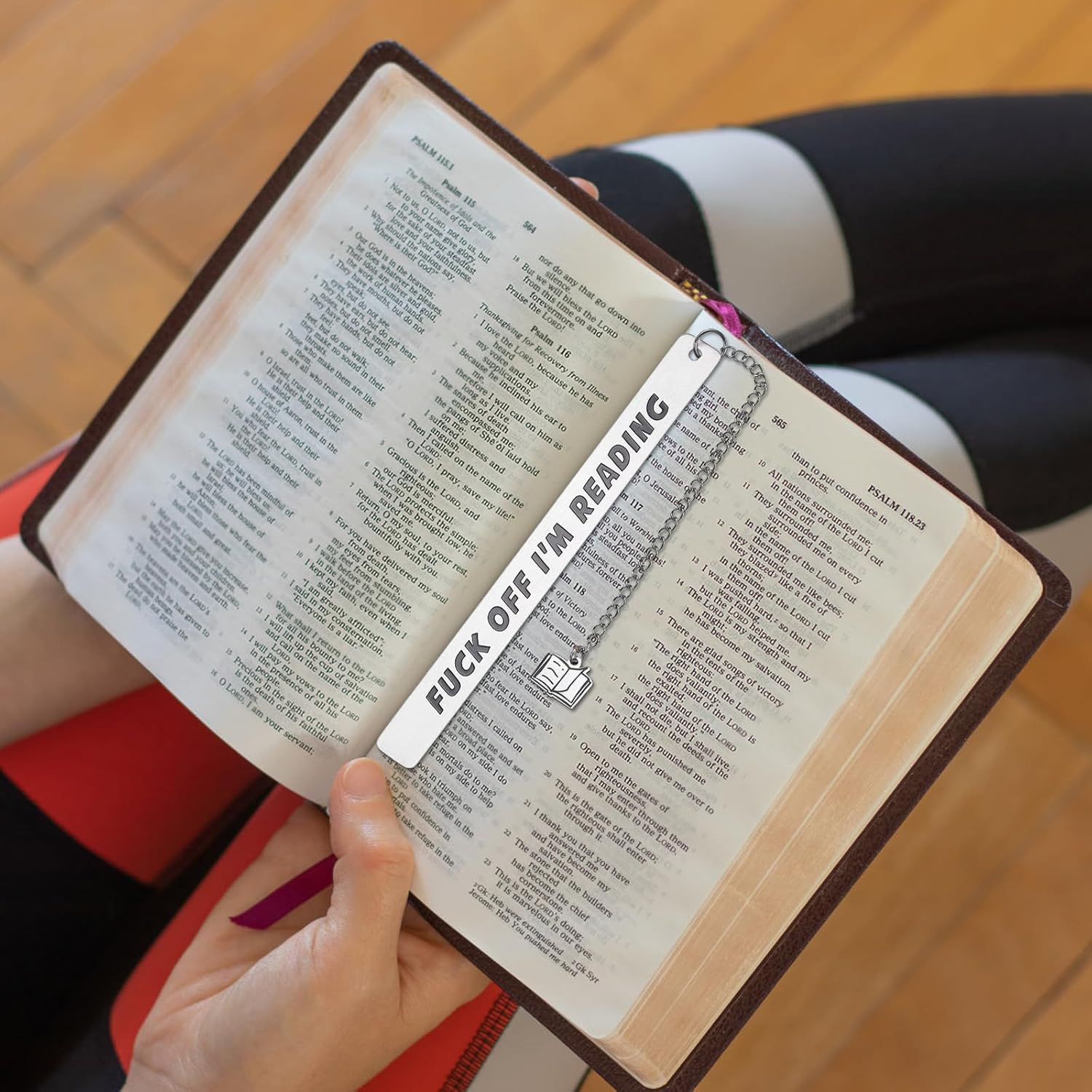 Rstigiker Metal Bookmark Gift for Women Men,Bookmark Gag Gifts as Graduation Gifts for Teenage Boys Girls Brother Sister Best Friend Humor Gifts Book Reader Birthday Gifts Book Accessories image number 3