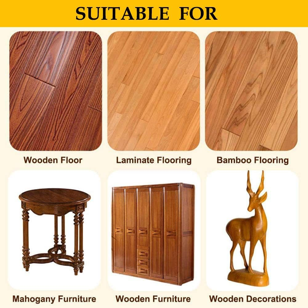 Wood Seasoning Beeswax Furniture Polish & Restoration Care Beeswax with Sponge, Suit for Woods & Furniture, Bamboo, Wooden Surfaces, Wood Polish Protection - 200G image number 3