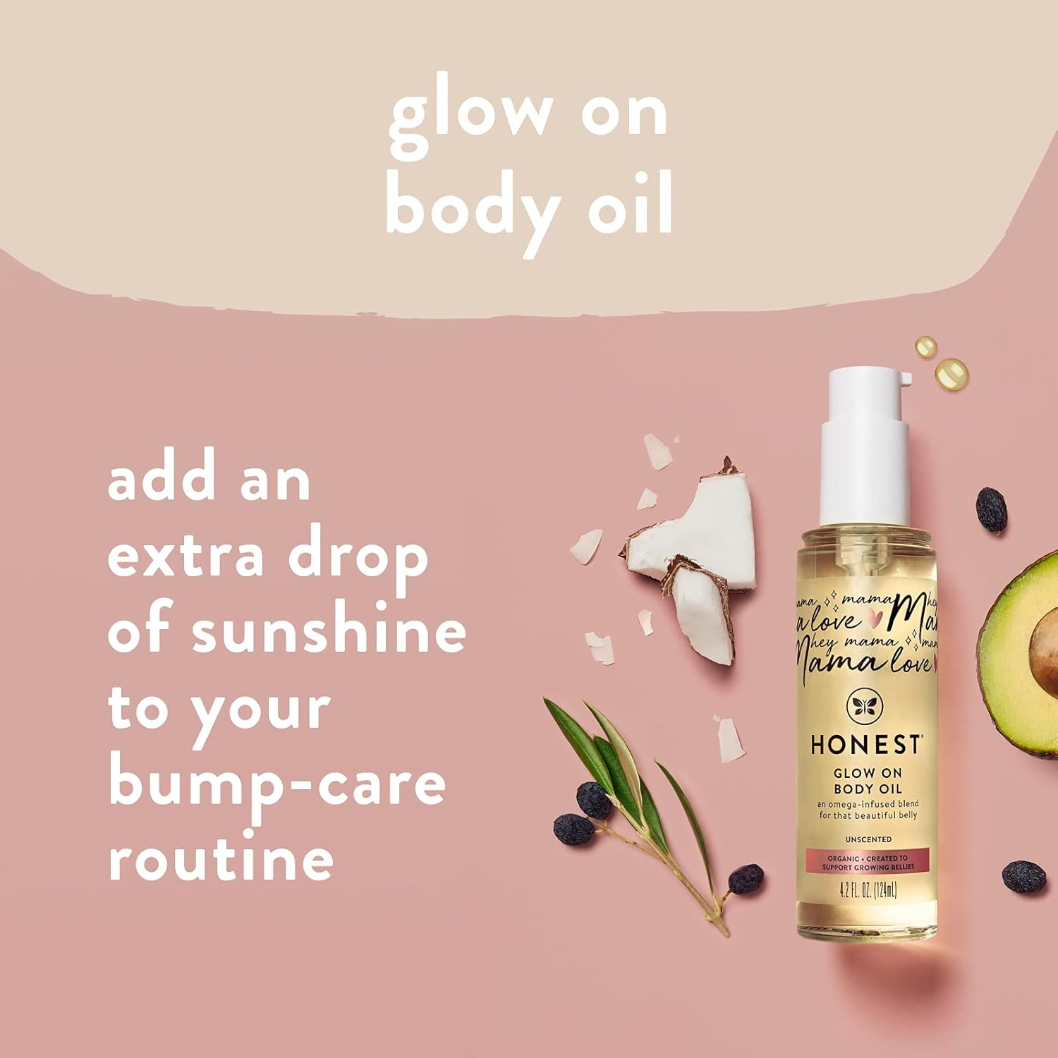 Honest the Company Mama Body Butter + Body Oil Bump Love Bundle, 8.2 Oz. image number 3