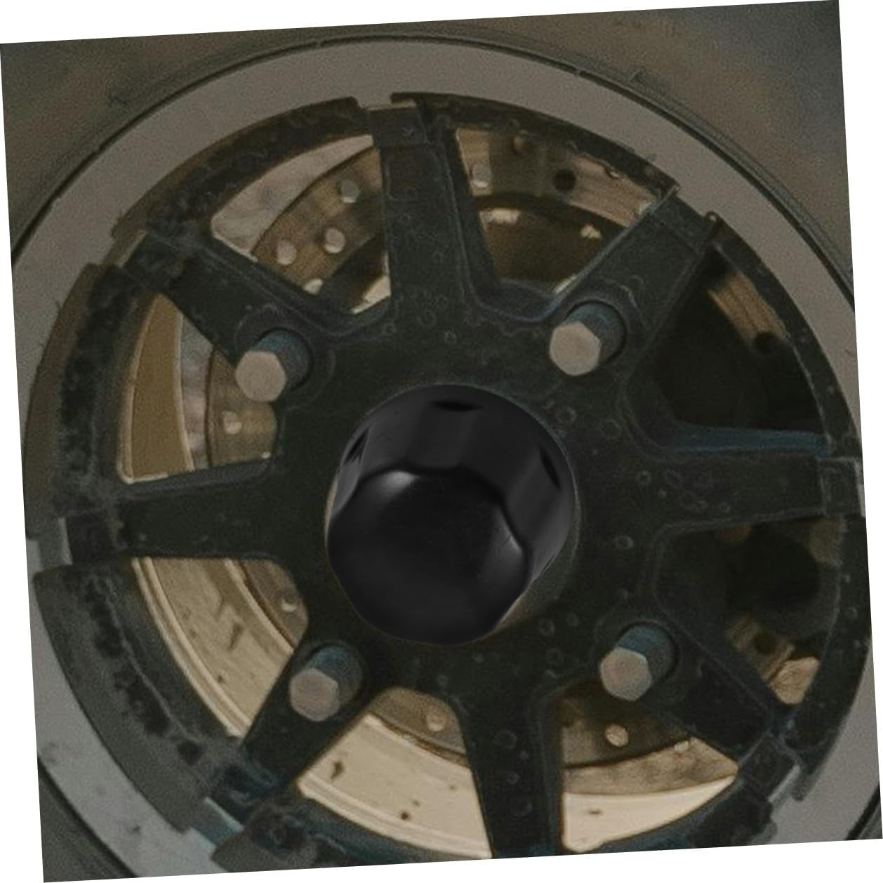 DONFAMDS ATV Wheel Hub Rubber Caps 2Pcs for 110-250Cc ATV, Trailer, Go-Kart Wheels &ndash; Rubber Tire Rim Center Hub Covers, Dust Protection for Off-Road and Utility Vehicles image number 2