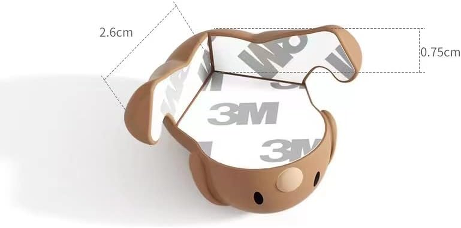 Animal Type Dog Silicone Table Corner Anti-Collision Corner Protector for Children Corner Protector for Baby Safety, 4 Random Colors image number 4