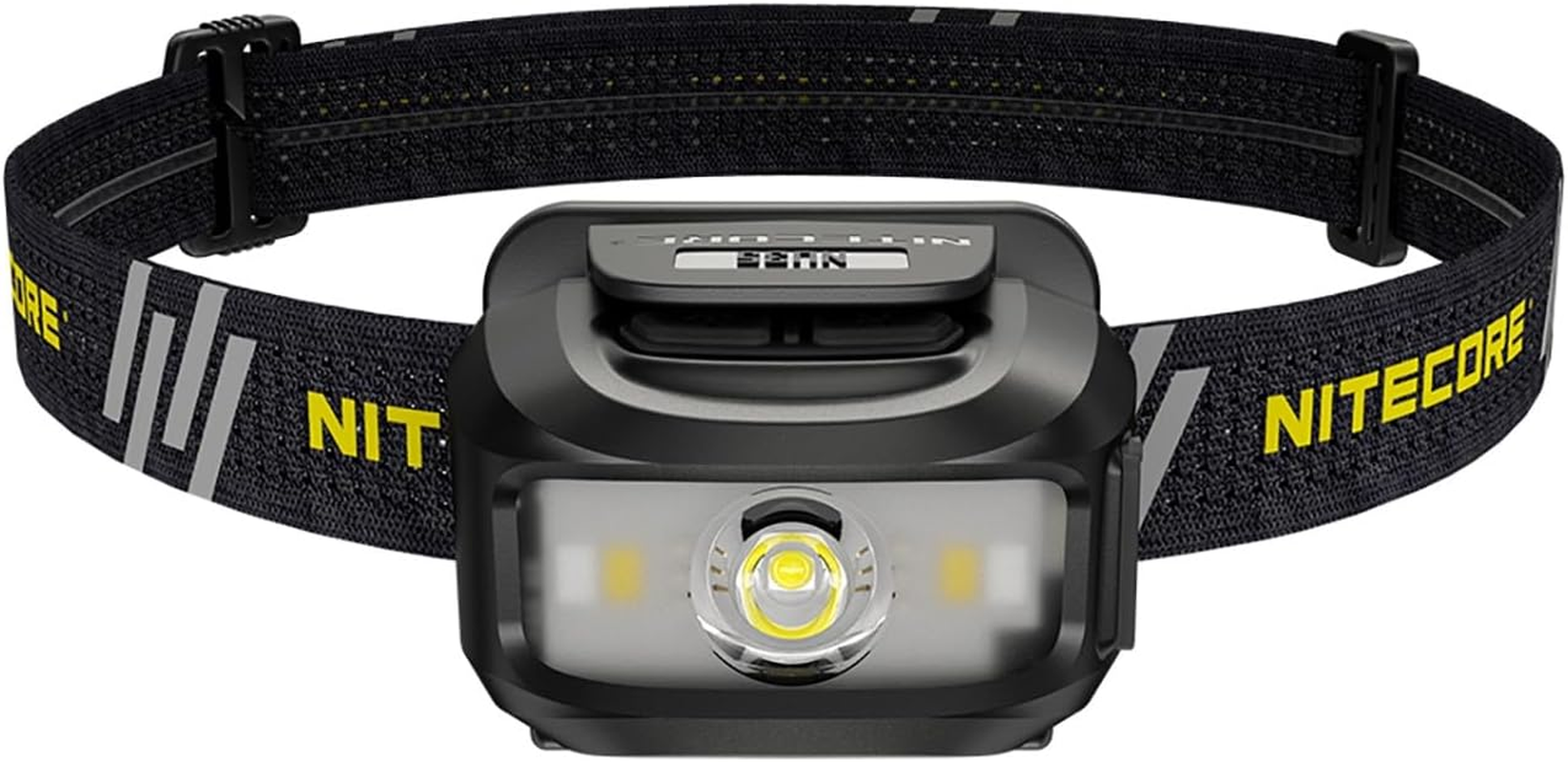 NITECORE NU35 Rechargeable Headlamp Torch with Dual Power Source, 460 Lumen