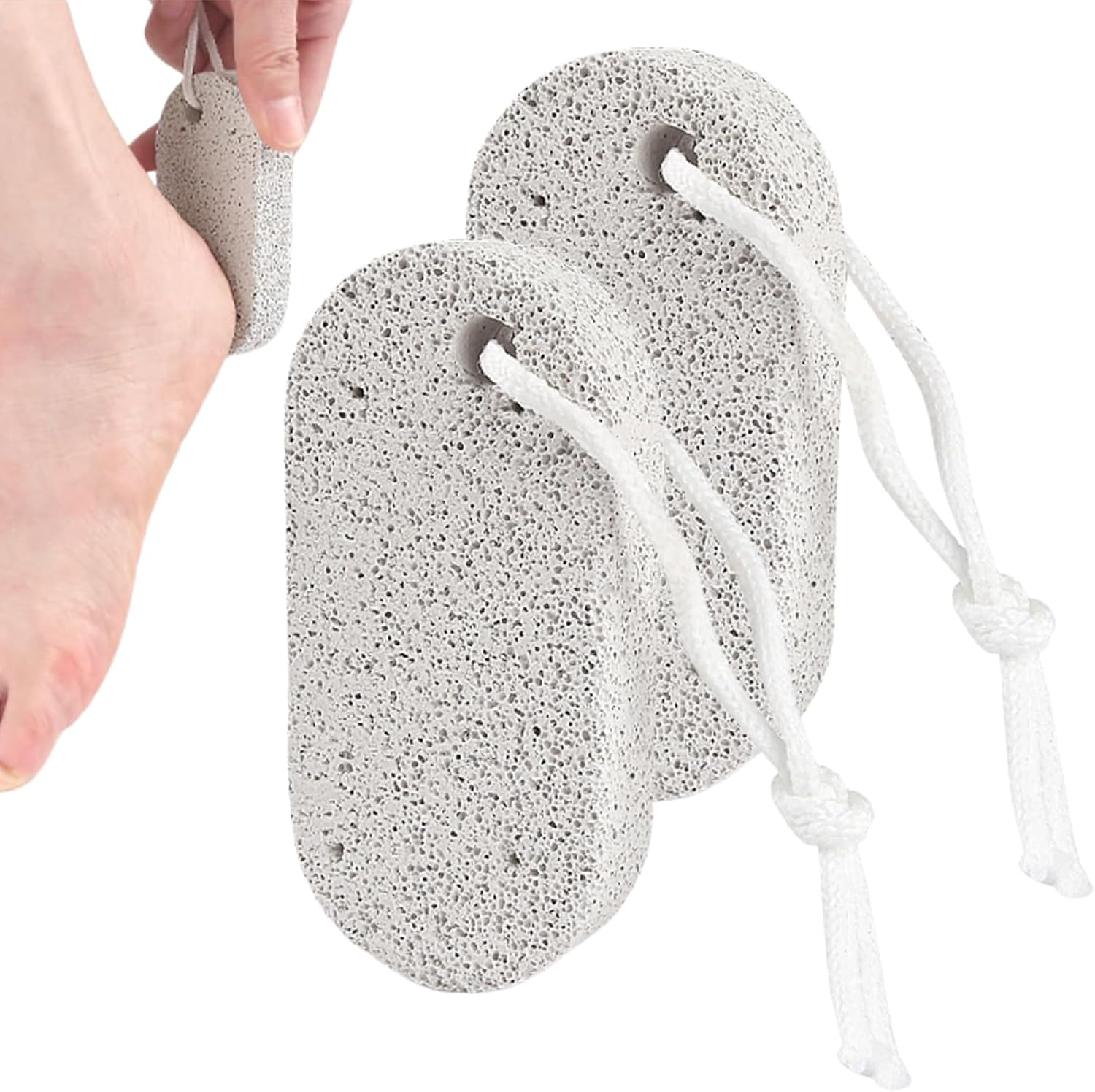 Moreeulsi Foot Stone,Health Foot Care Stone - Softener Natural Sturdy Professional Pumice for Adults Palm Elbows Heels Hands Women Body Men image number 6