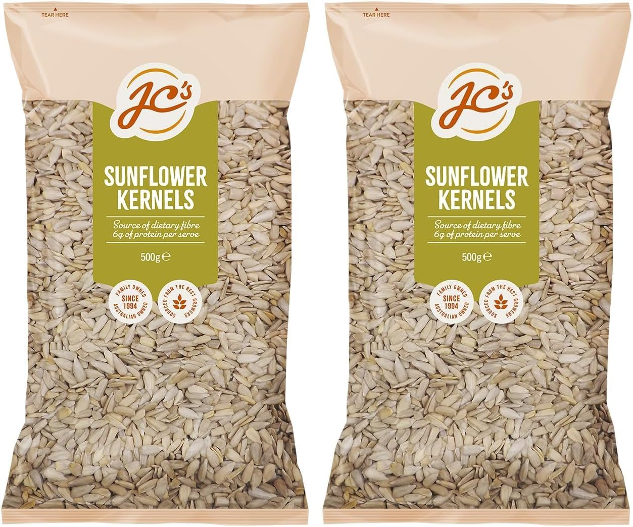 J.C.'S Quality Foods Sunflower Kernels 500G image number 1