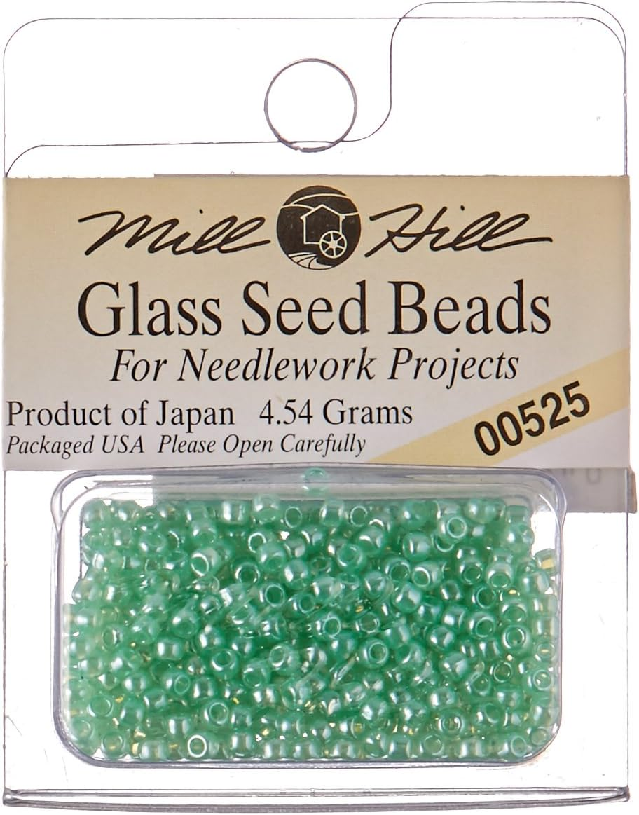 Mill Hill Glass Seed Beads, Light Green image number 1