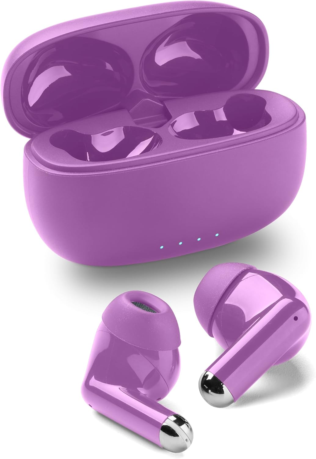 Music Sound Drift Bluetooth In-Ear Headphones Wireless with Compact Colourful Case, Auto Pairing, Touch Control, up to 22 Hours Playback Time, Blue