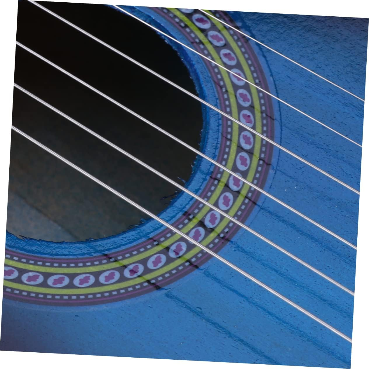 Portable Boys and Girls Guitar Acoustic Wooden Boys and Girls Musical Instrument for Easy Learning image number 6