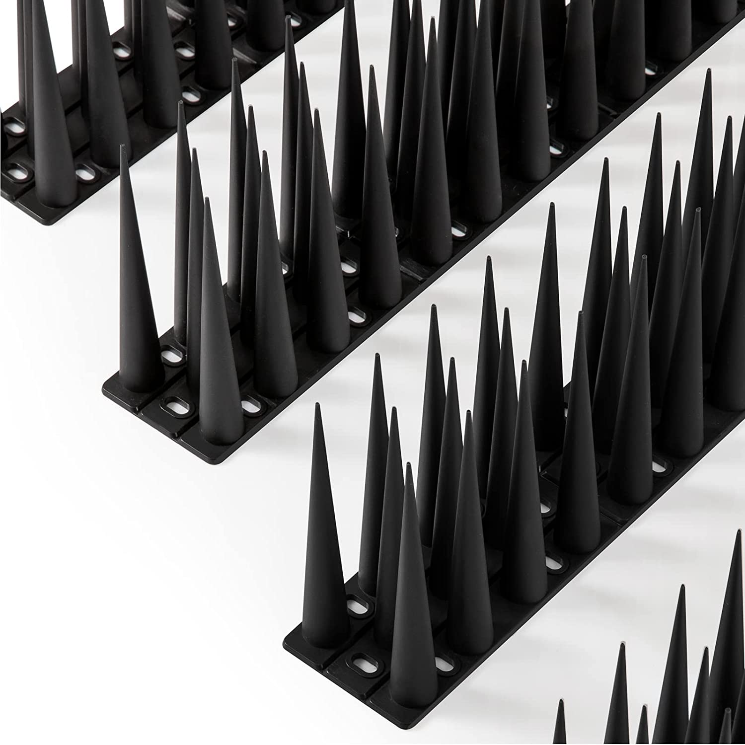 OFFO Bird Spikes 10Cm High for anti Pigeons Spikes to Keep Birds or Animals Away, Fence Spikes of Bird Deterrent Covers 5.68M(18.67 Feet),Black image number 5