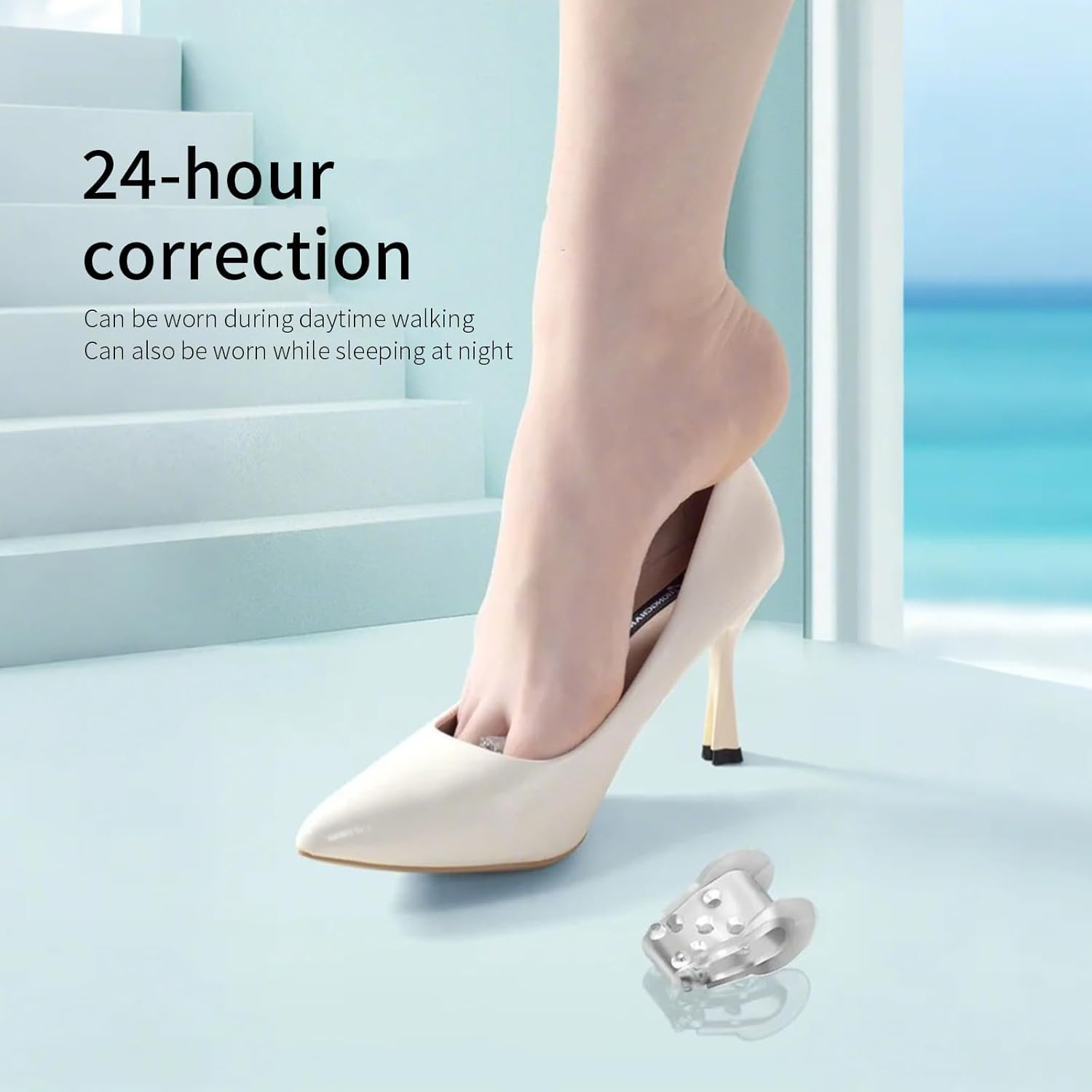 Memnun'S Soft and Highly Elastic SEBS Toe Separators, Hallux Valgus, Bunion,Hammer Toe, Overlapped Toe Corrector, Yoga Toe Separator, 10 Pieces image number 4