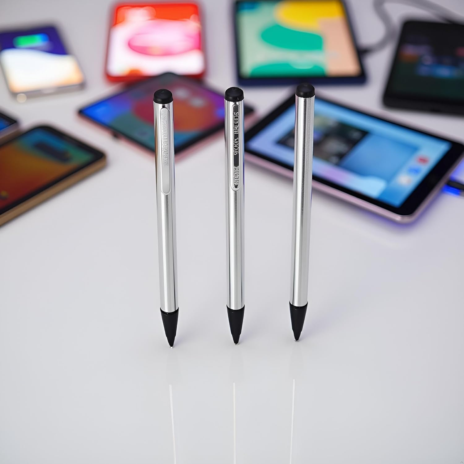3Pcs Silver Stylus Pens,Universal Fine for Point Pencilphone/Ipad/Tablet and Other Touch Screens,High Precision Stylus for All Universal Touch Screen Devices Stylus Pens Accessories image number 4