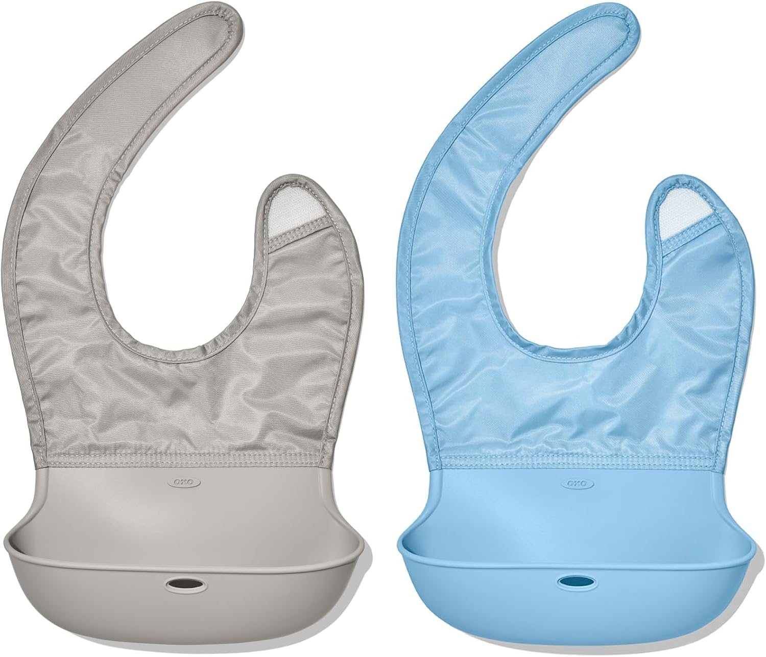 OXO Tot Roll-Up Bib - 2 Pack - Blossom and Dusk