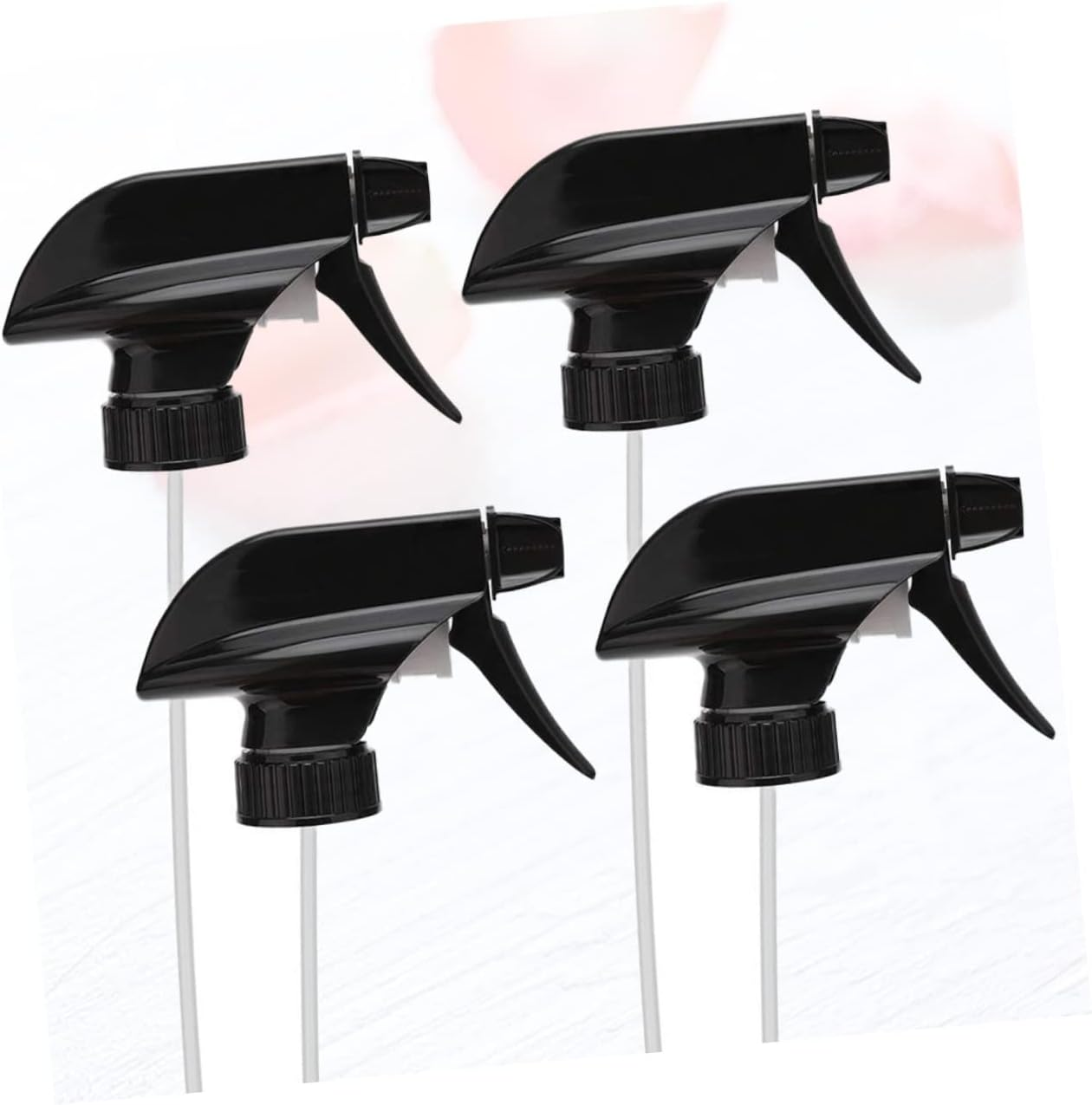 Adjustable 4Pcs Horticultural Watering Sprayer Nozzles 28-Thread Handheld Spray Gun Black, Garden Flower Nozzles Accessories for Indoor Outdoor Plant Watering image number 1