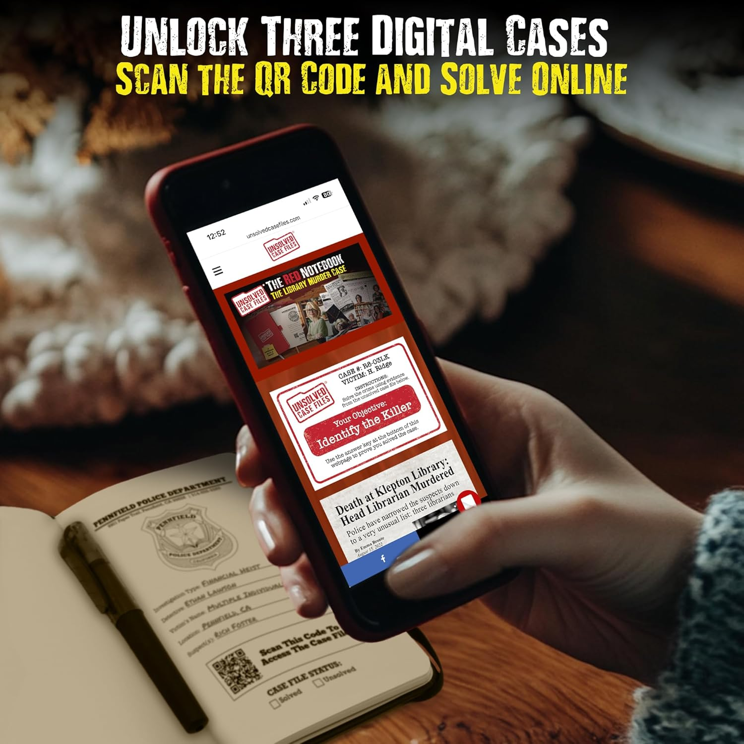 Unsolved Case Files Detective'S Notebook | 3 Pack of Pocket-Sized Blank Notebooks for Crime Fans | 3 to Solve - Black, Brown, Red Mini-Notebook | Portable Field Journal for Diary, Notes, Planner image number 6