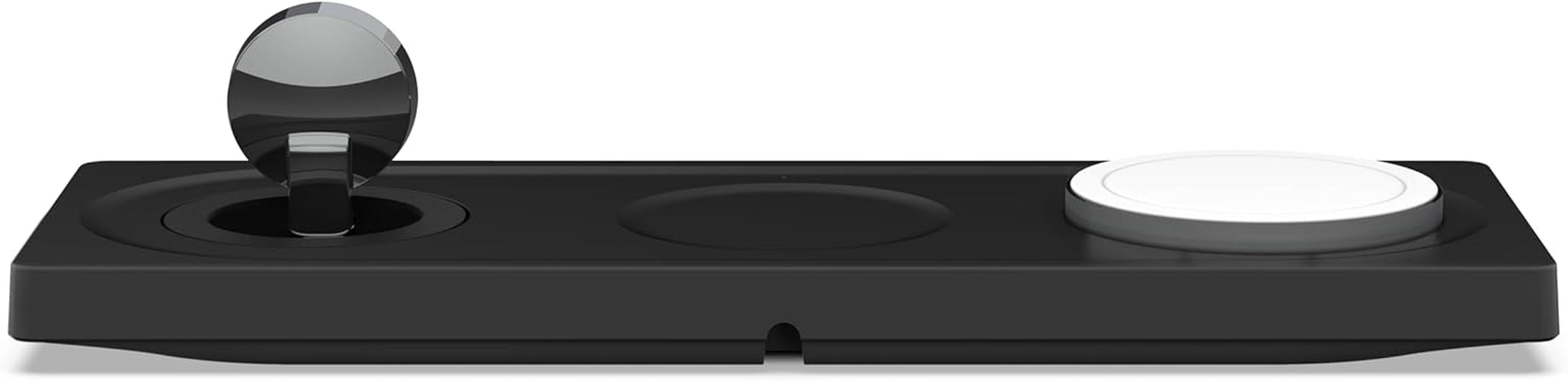 Belkin Magsafe 3-In-1 Fast Wireless Charger, Mfi Certified Fast Charging Travel Pad for Iphone 13 and 12 Series Pro, Pro Max, Mini, Apple Watch Series 7 and Older, Airpods 2, Airpods, Airpods Pro