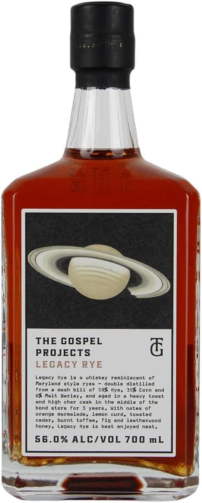 The Gospel Projects Legacy Rye Whiskey 700Ml