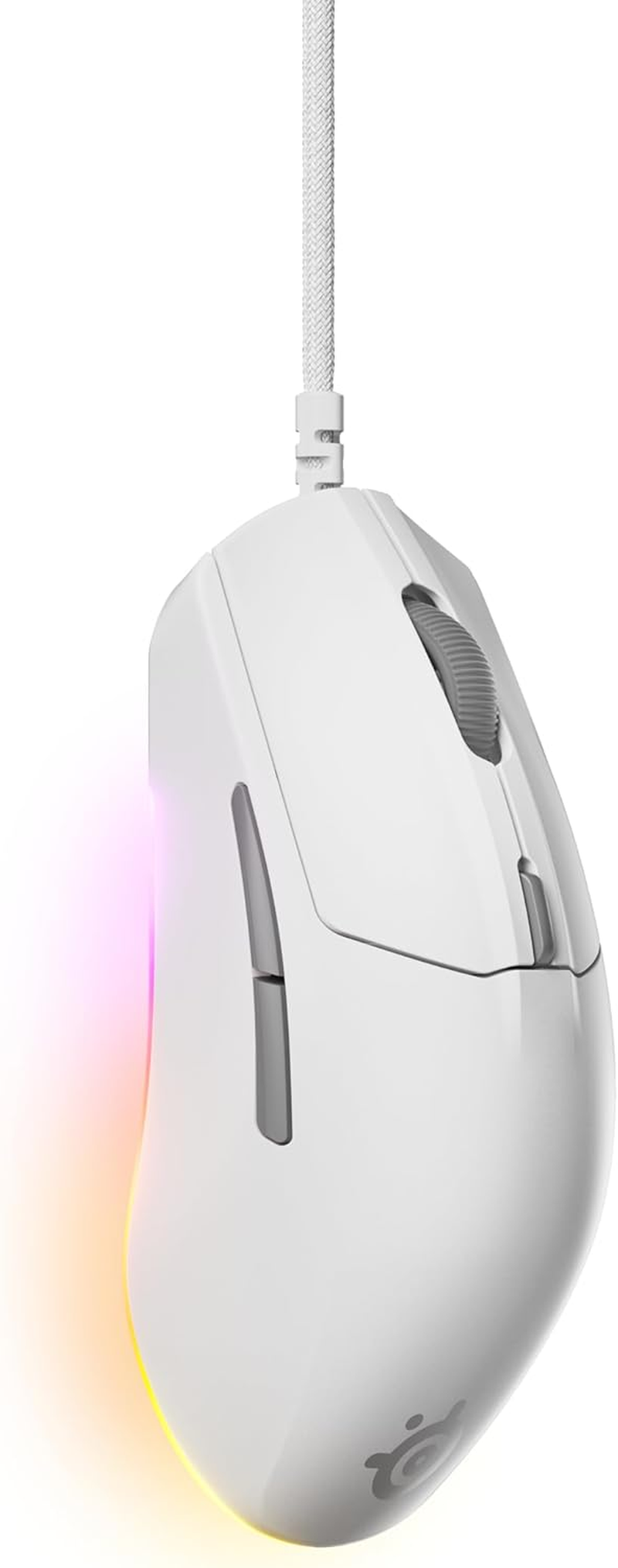 Steelseries Rival 3 Wired Gen 2 Gaming Mouse, White image number 4