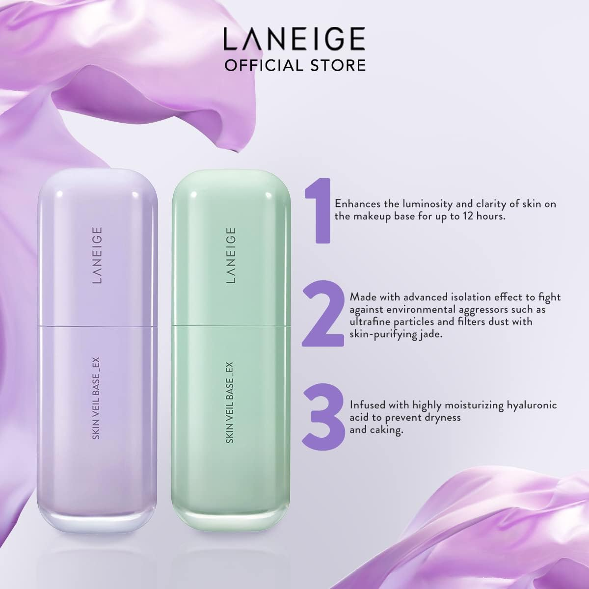 Laneige Skin Veil Base EX Primer 30 Ml, 60 Mint Green image number 4