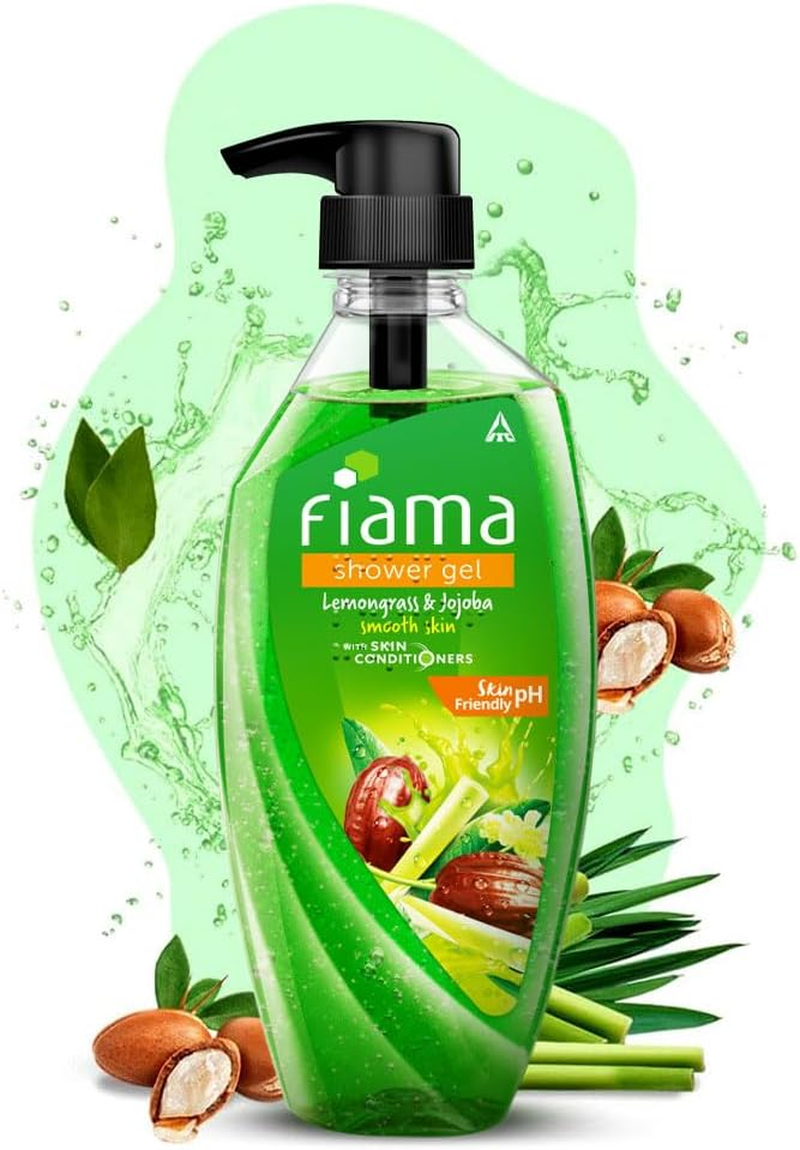 Fiama Lemongrass and Jojoba Clear Springs Shower Gel, 500Ml image number 5