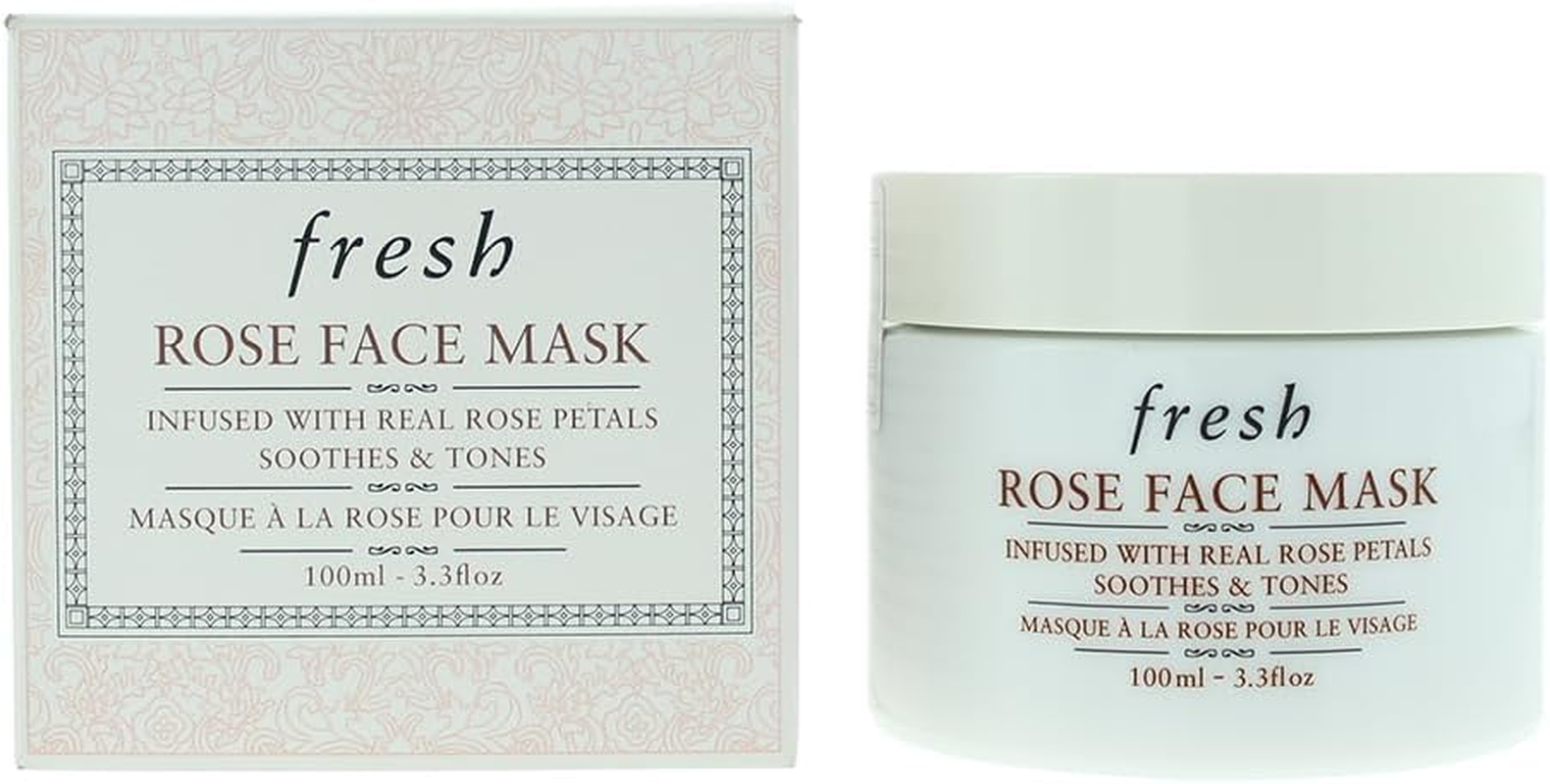 Rose Face Mask by Fresh for Women - 3.3 Oz Mask